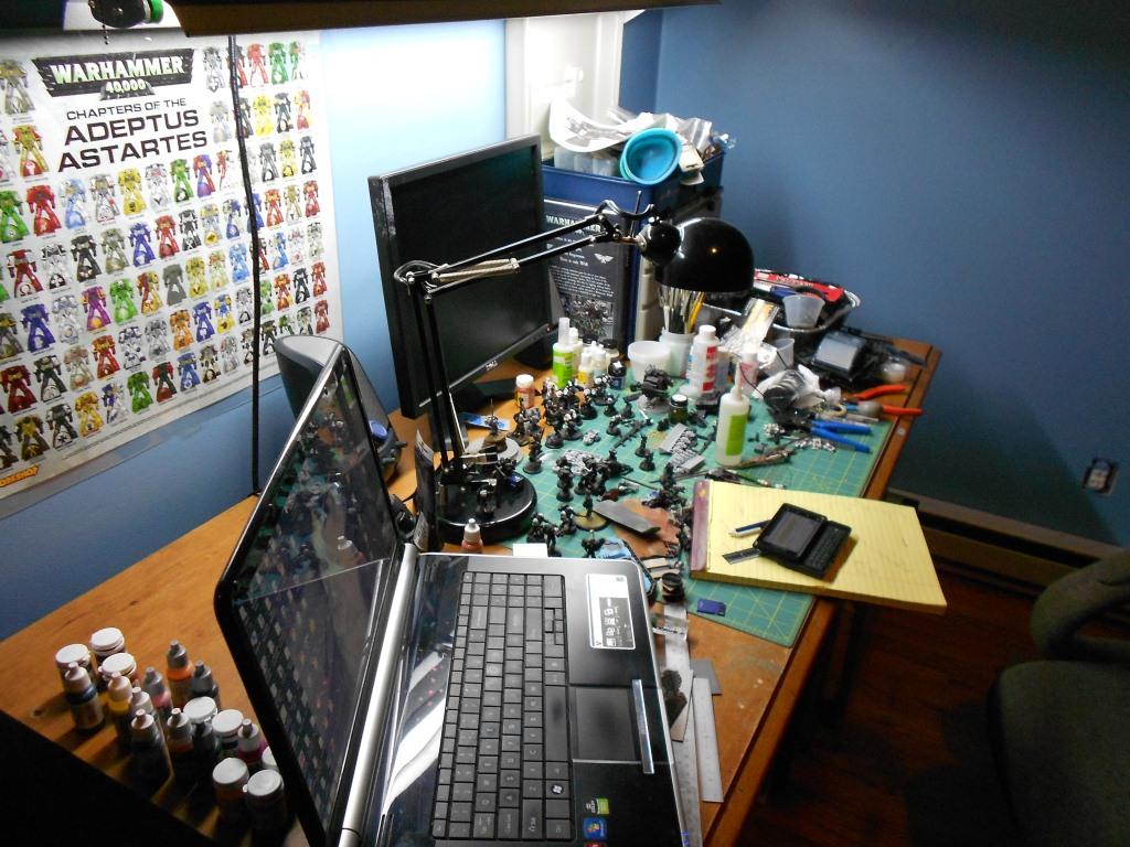 The desk at the moment