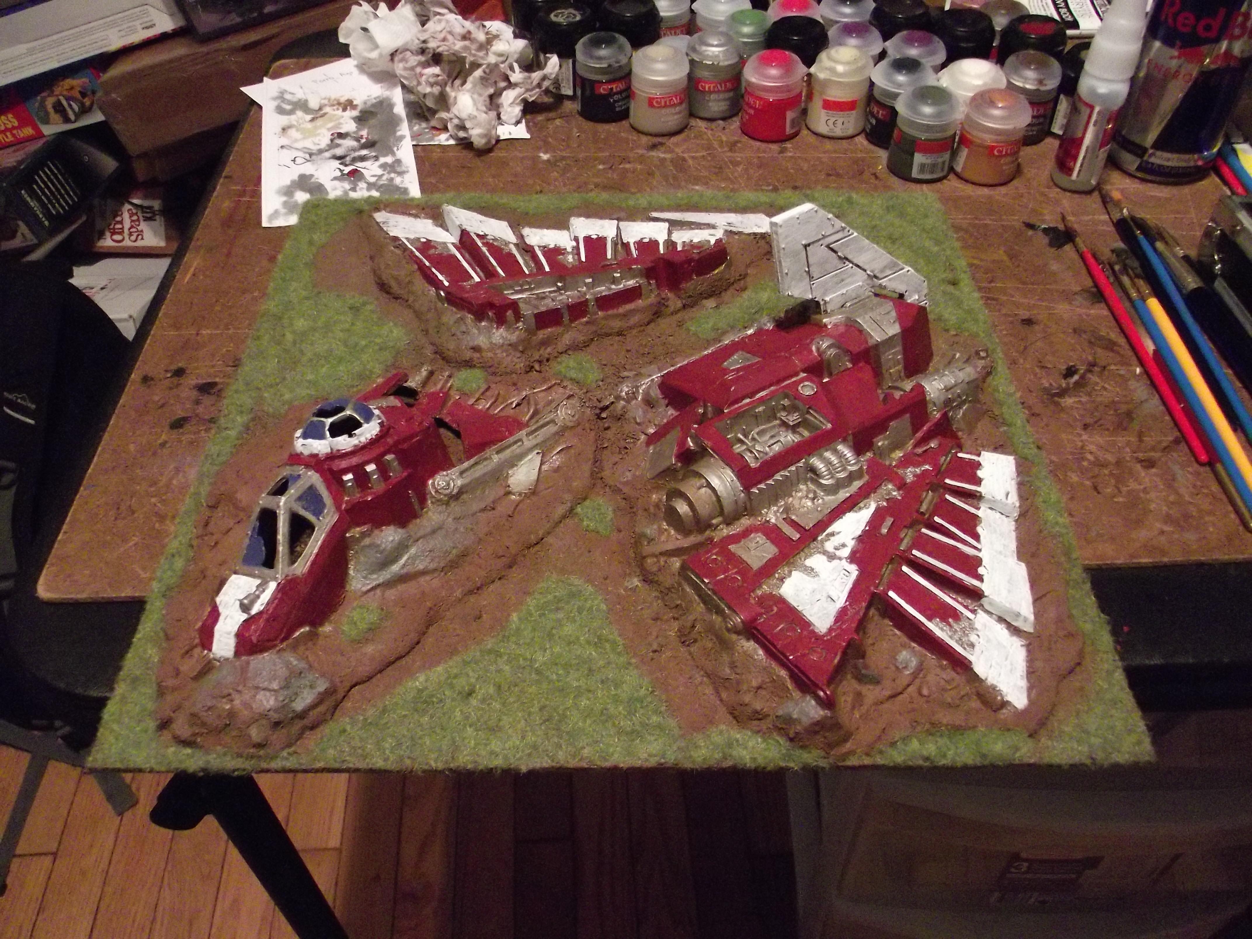 Crashed lander (pilot models on their way)