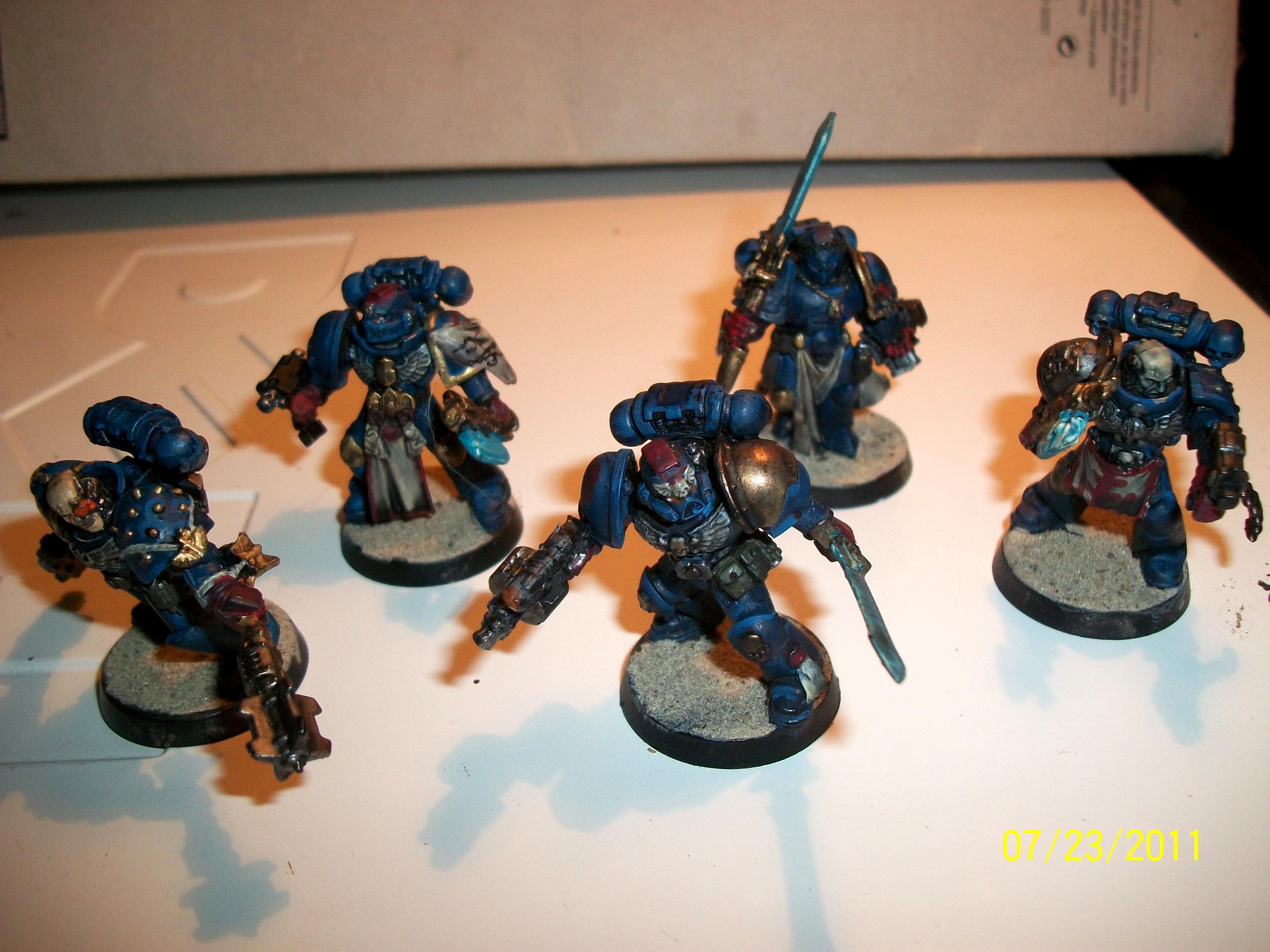 Command Squad, Crimson Fists, Space Marines
