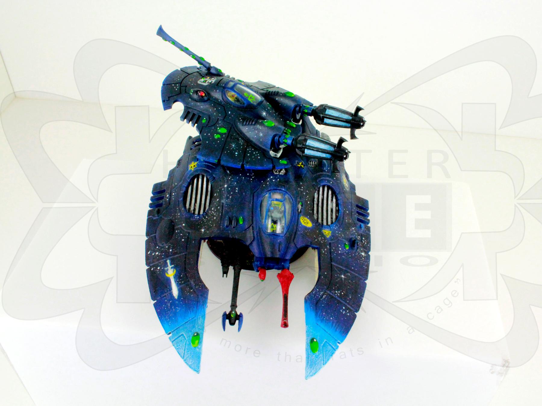 Conversion, Eldar, Eldar Jetbike, Eldar Nightspinner, Eldar Wave Serpent, Fast, Freehand, Mural, Nightspinner, Skimmer, Tank, Warlock
