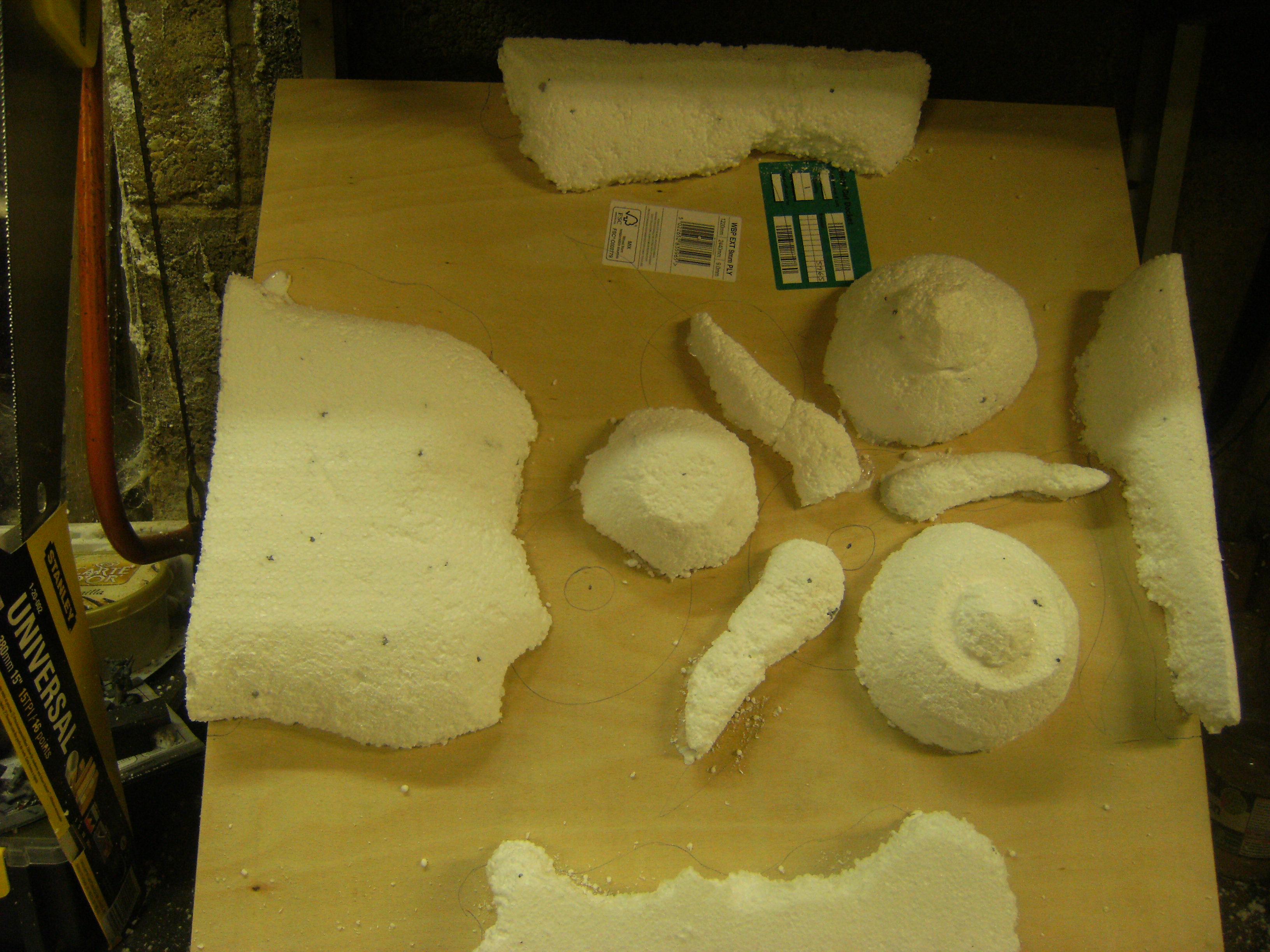 The Nugle board section with hills (in Nurgle shape) and tentacles