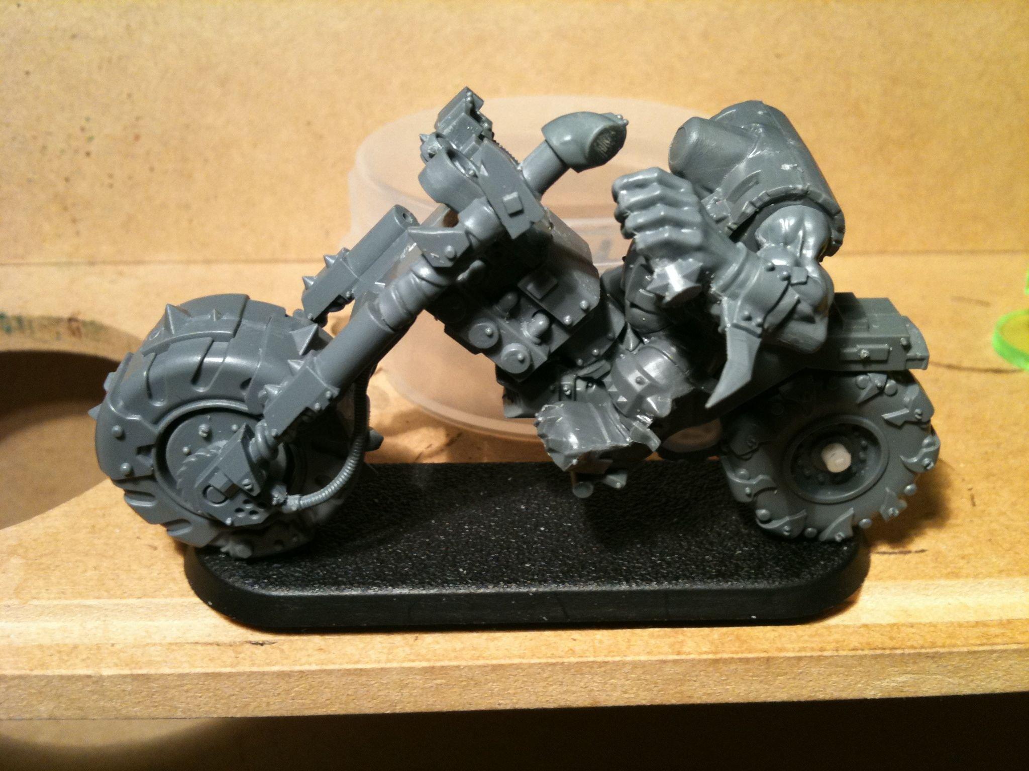 Da Dark Angelz, Nob, Orks, Warbiker