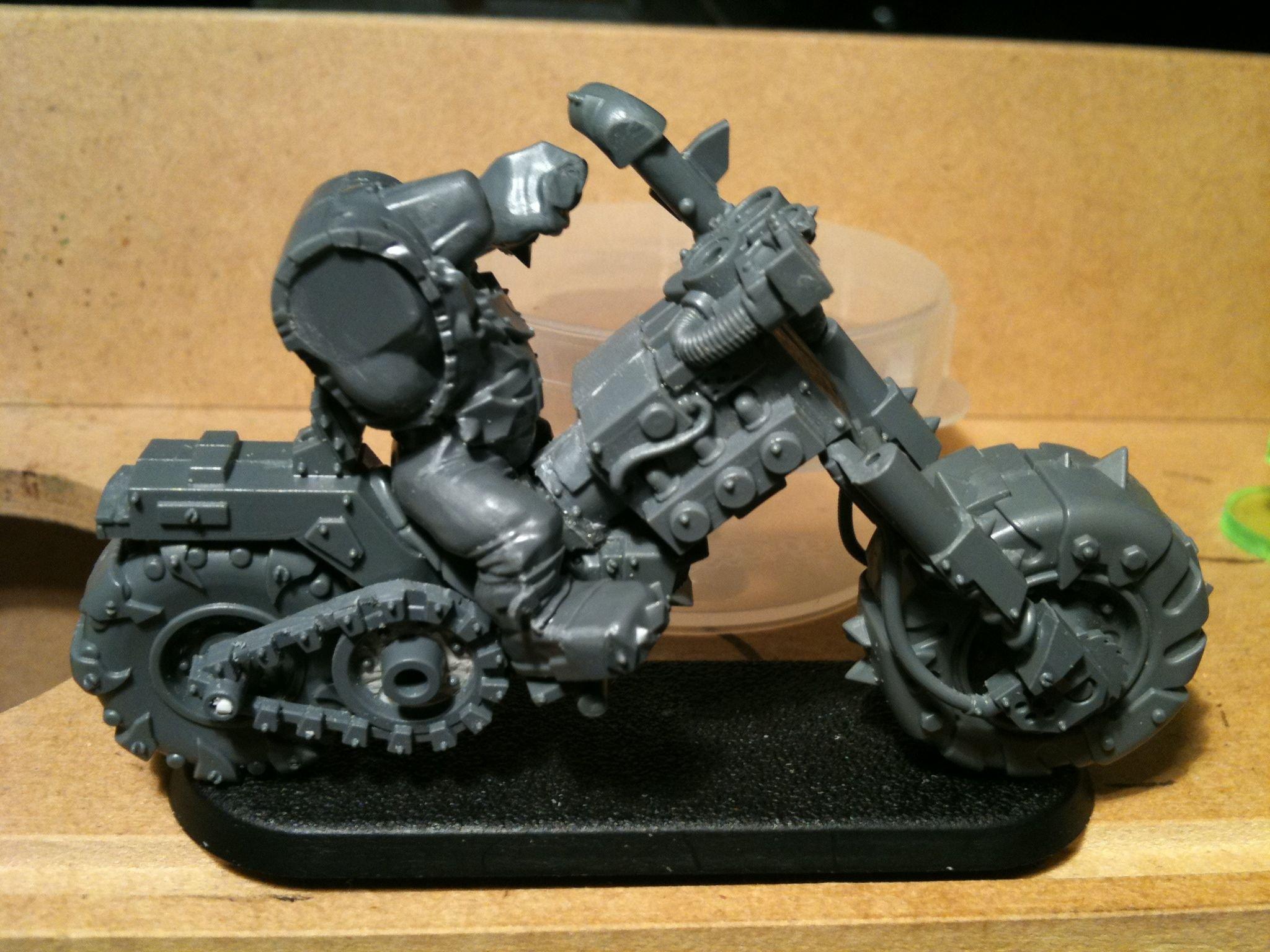 Da Dark Angelz, Nob, Orks, Warbiker