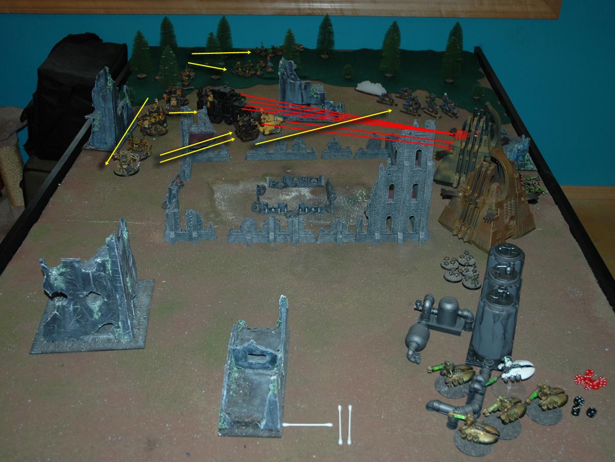 Battle Report, Necrons, Orks, Warhammer 40,000