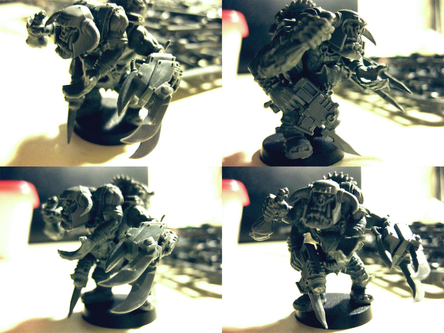 Orks, My nob. Believe it or not, used 3 heads, 4 arms, 3 torsos.. 
