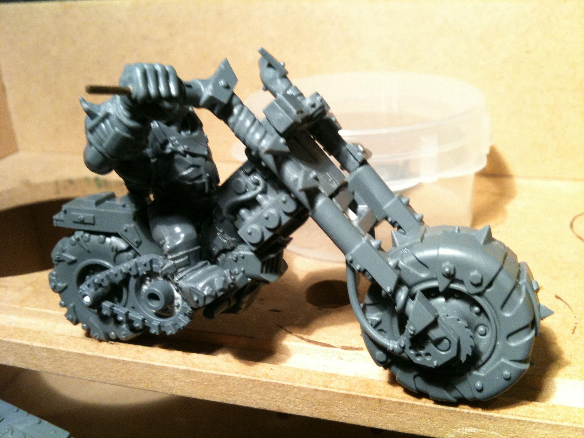 Da Dark Angelz, Nob, Orks, Warbiker