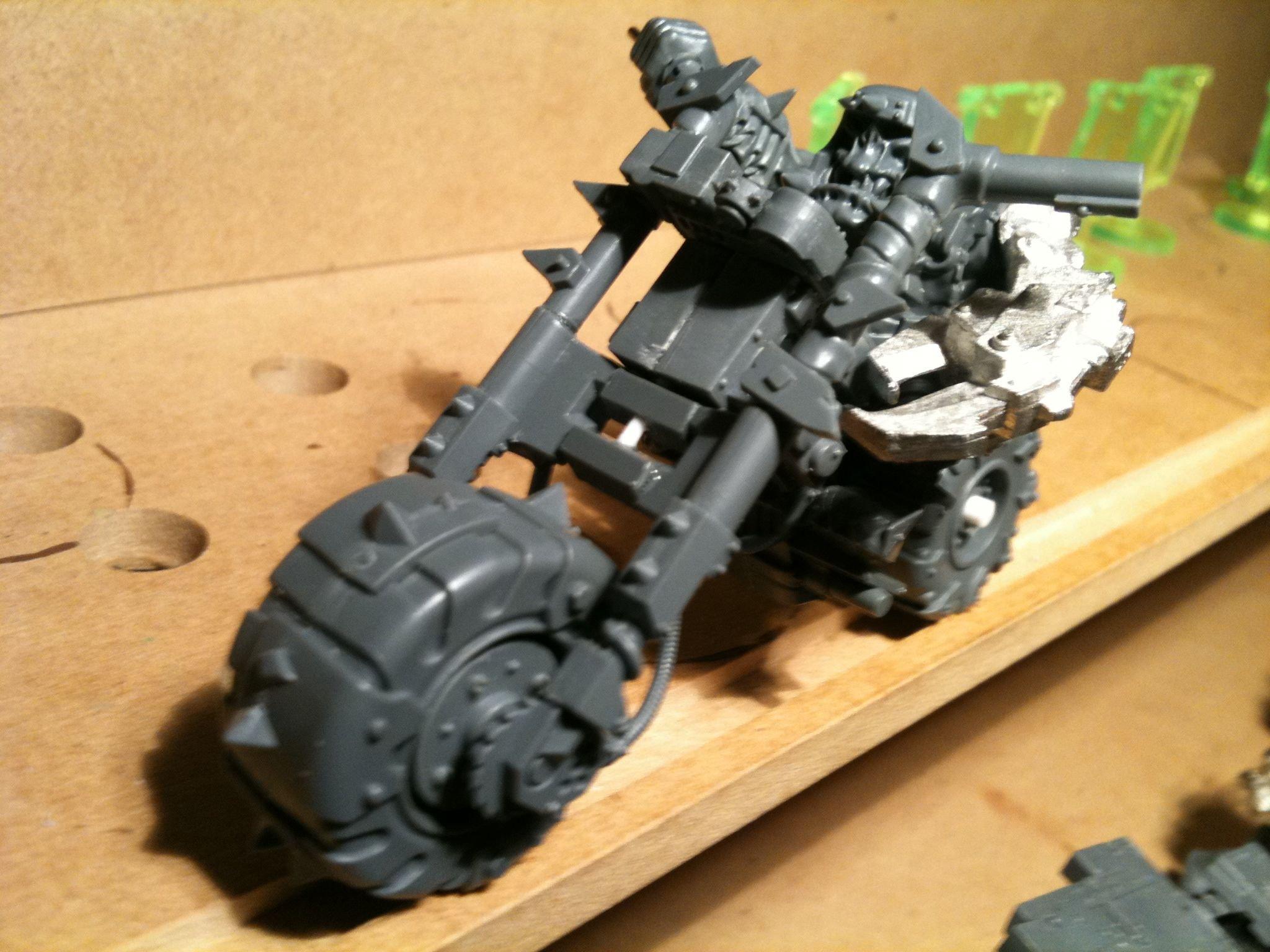 Da Dark Angelz, Nob, Orks, Warbiker