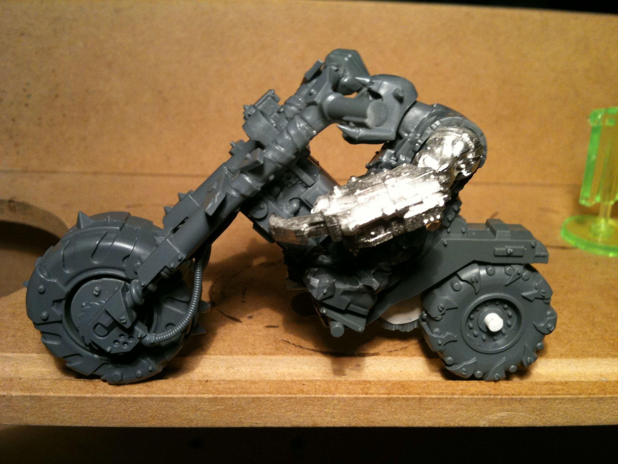 Da Dark Angelz, Nob, Orks, Warbiker