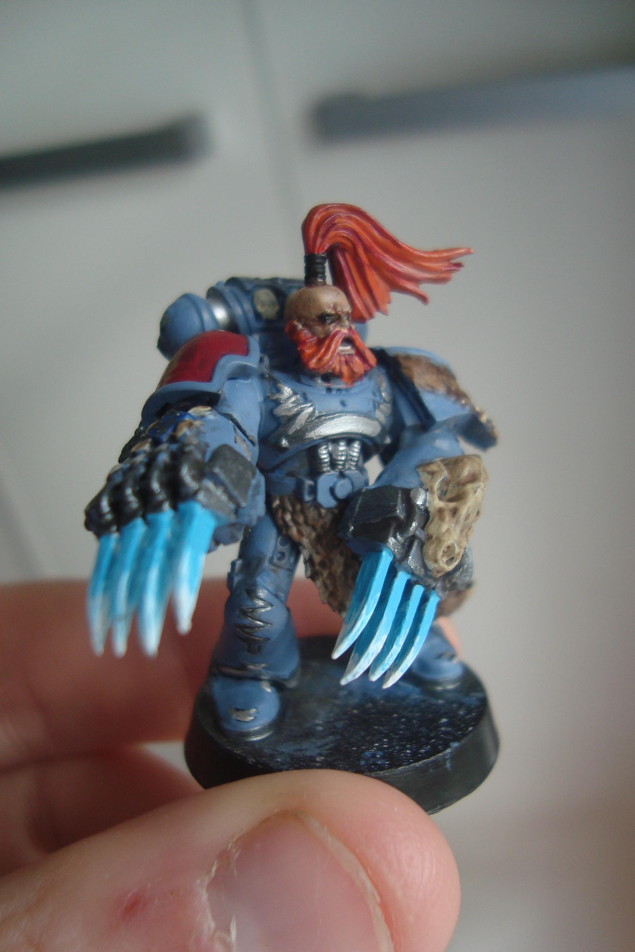 Blue, Lightning Claws, Space Wolves, Top Knot