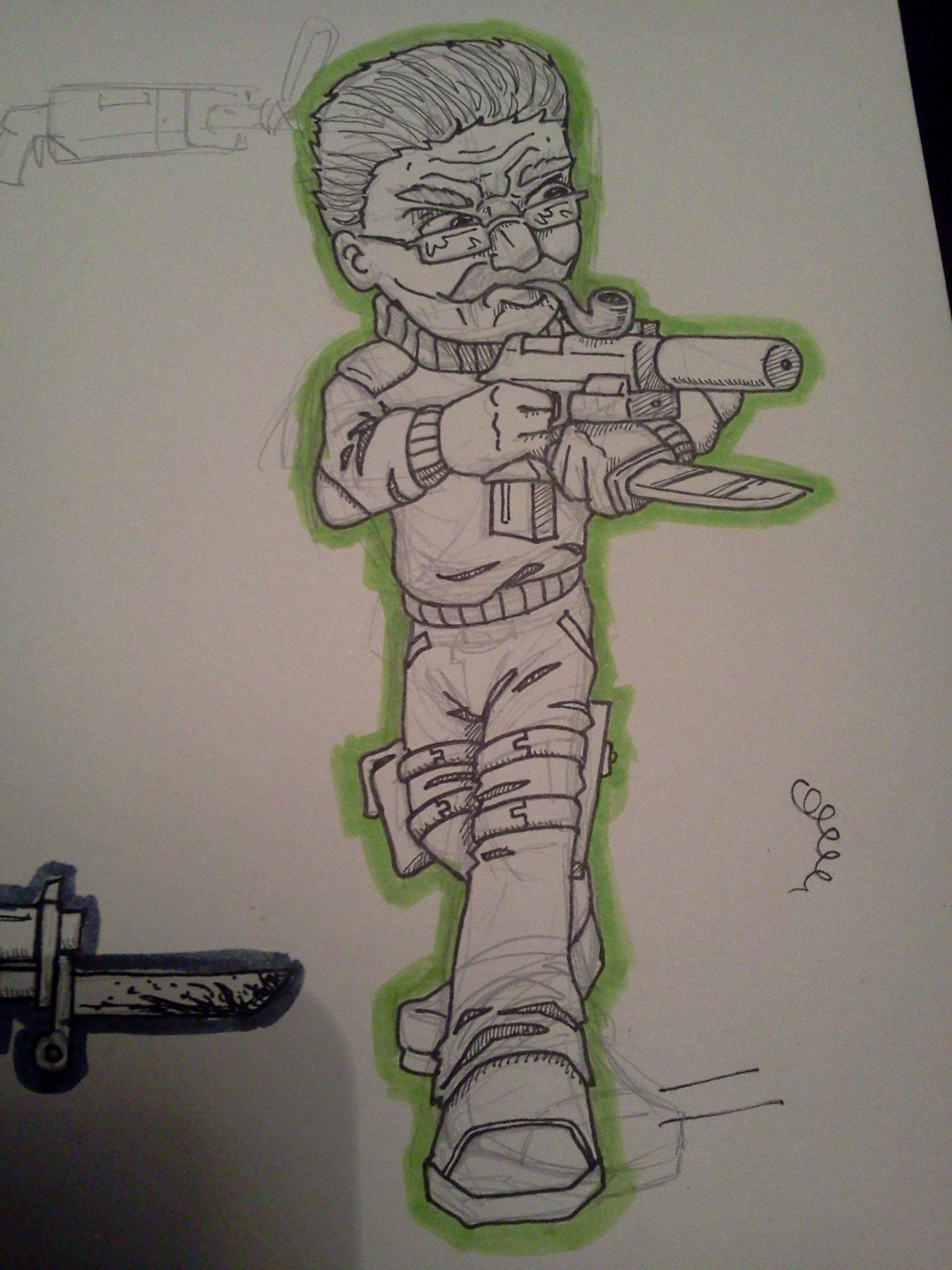 The Major, possibly inspired by one of my favourite minis