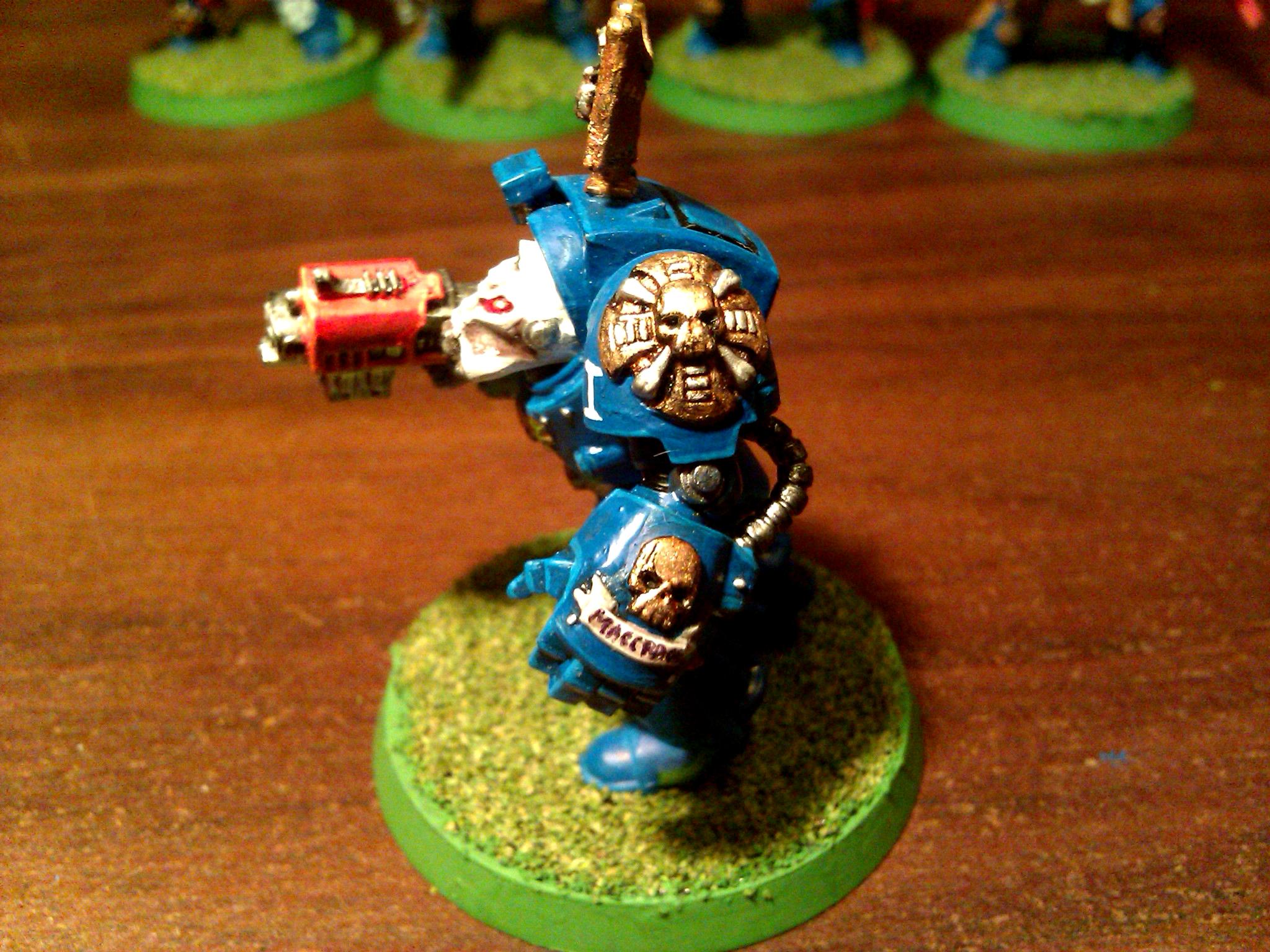 Power Fist, Space Marines, Storm-bolter, Terminator Armor, Ultramarines, Warhammer 40,000