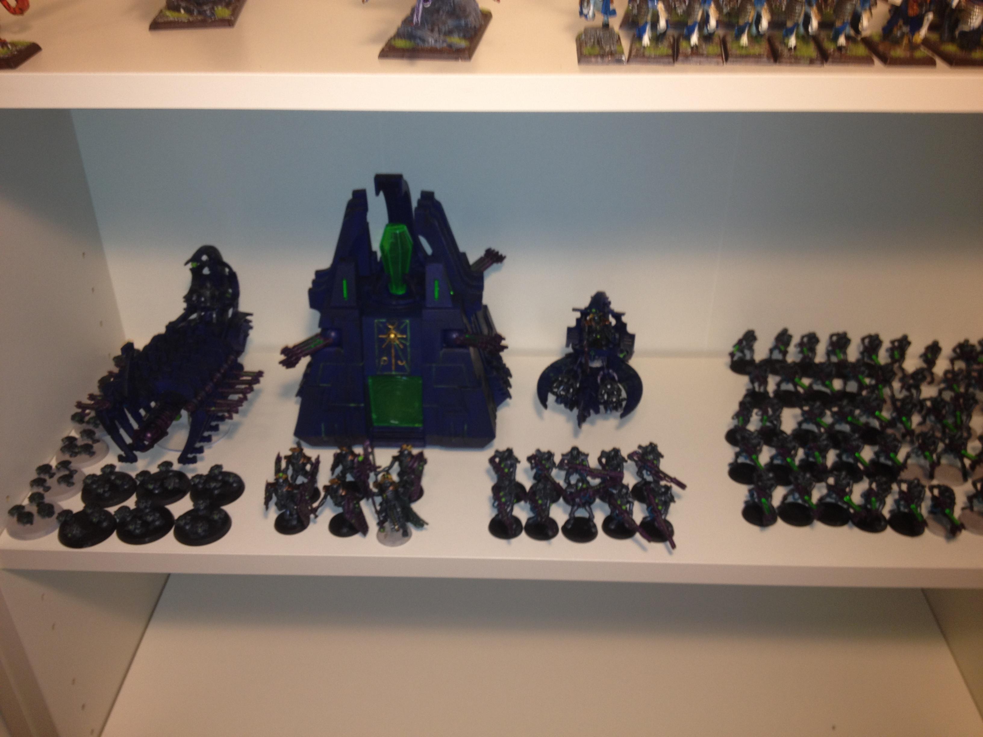 Wide area shot of the shelf
