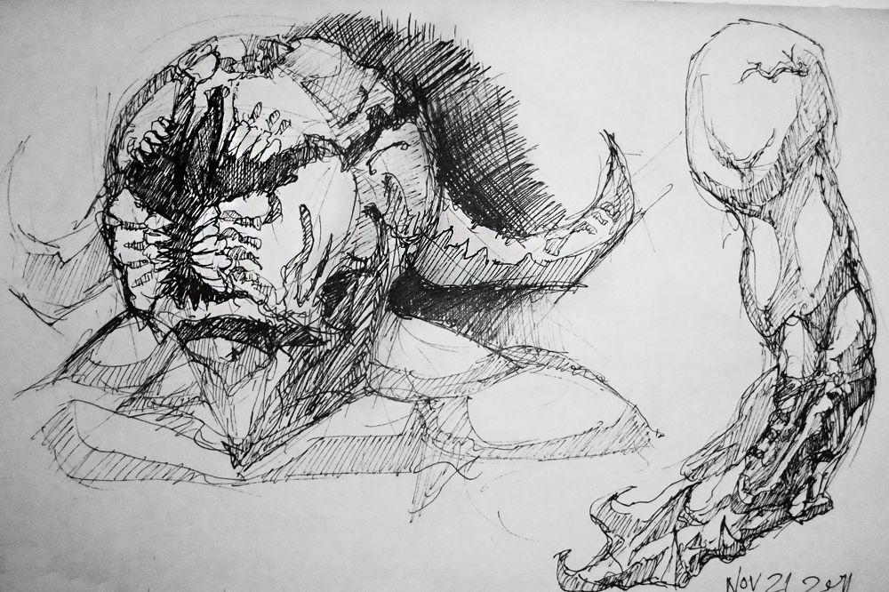 This one is a random demon design. Might use it for a unit later. Just gettin' ideas down