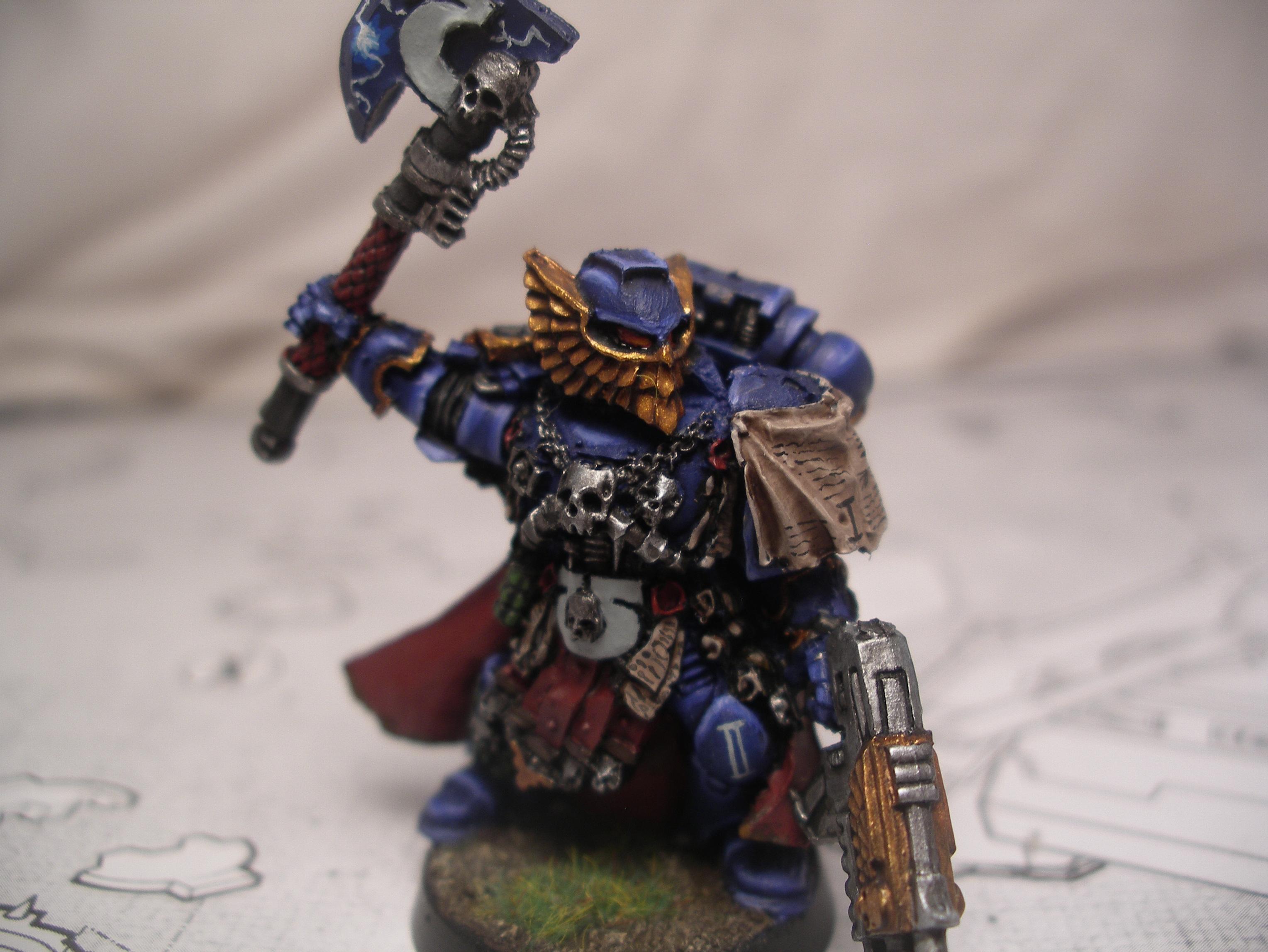 Honour Guard, Power Axe, Space Marines, Ultramarines, Warhammer 40,000