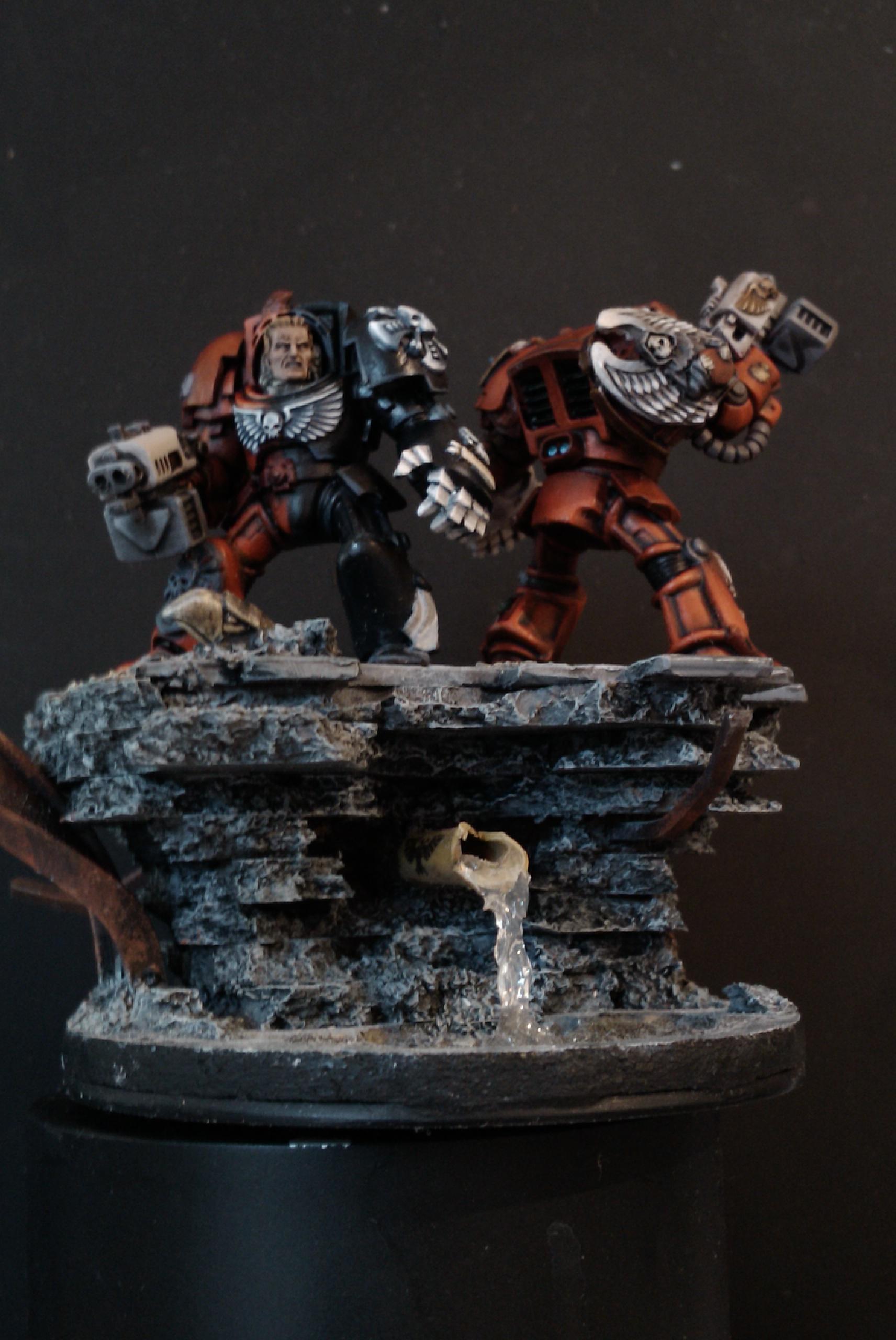 Diorama, Space Marines, Warhammer 40,000