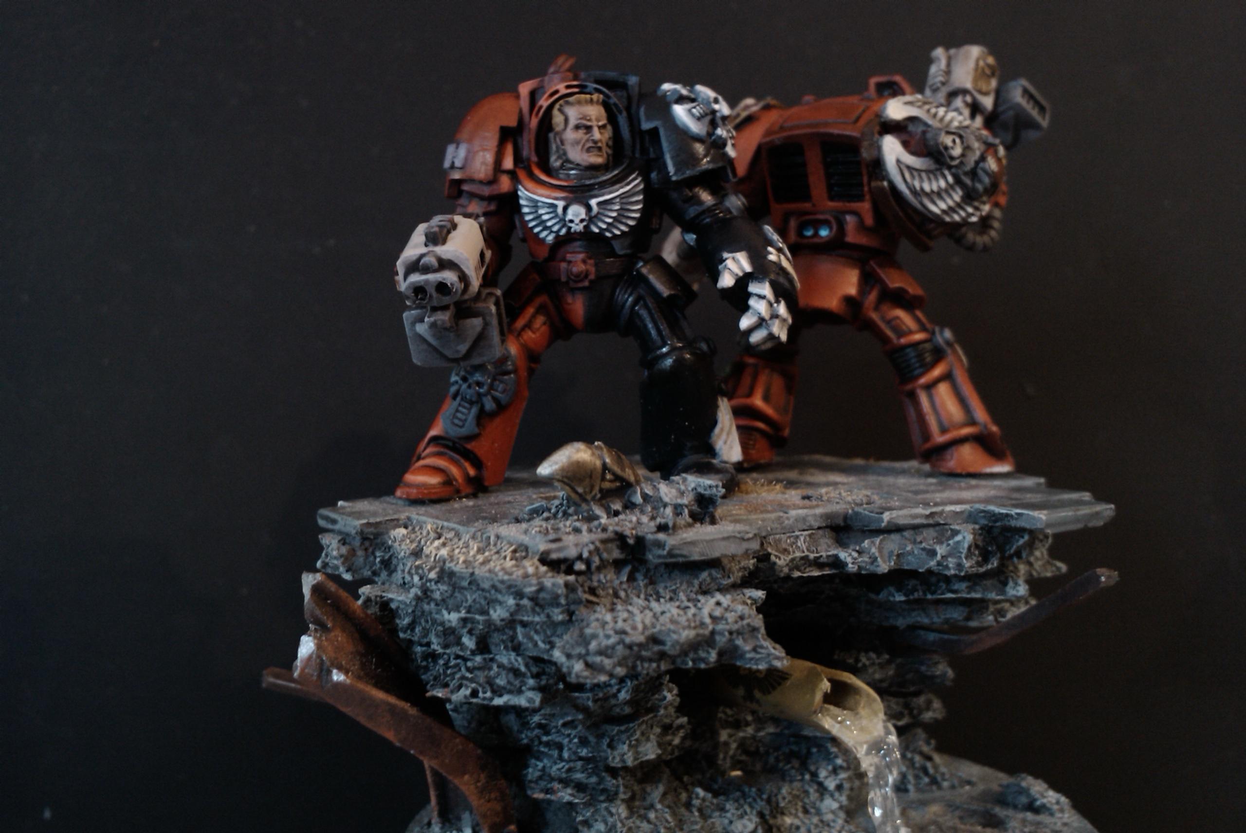 Blood Angels, Diorama, Last Stand, Terminator Armor, Warmammer 40k, Work In Progress