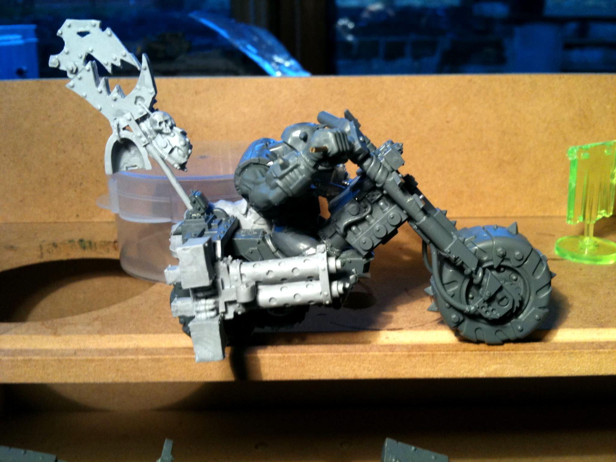 Da Dark Angelz, Nob, Orks, Warbiker