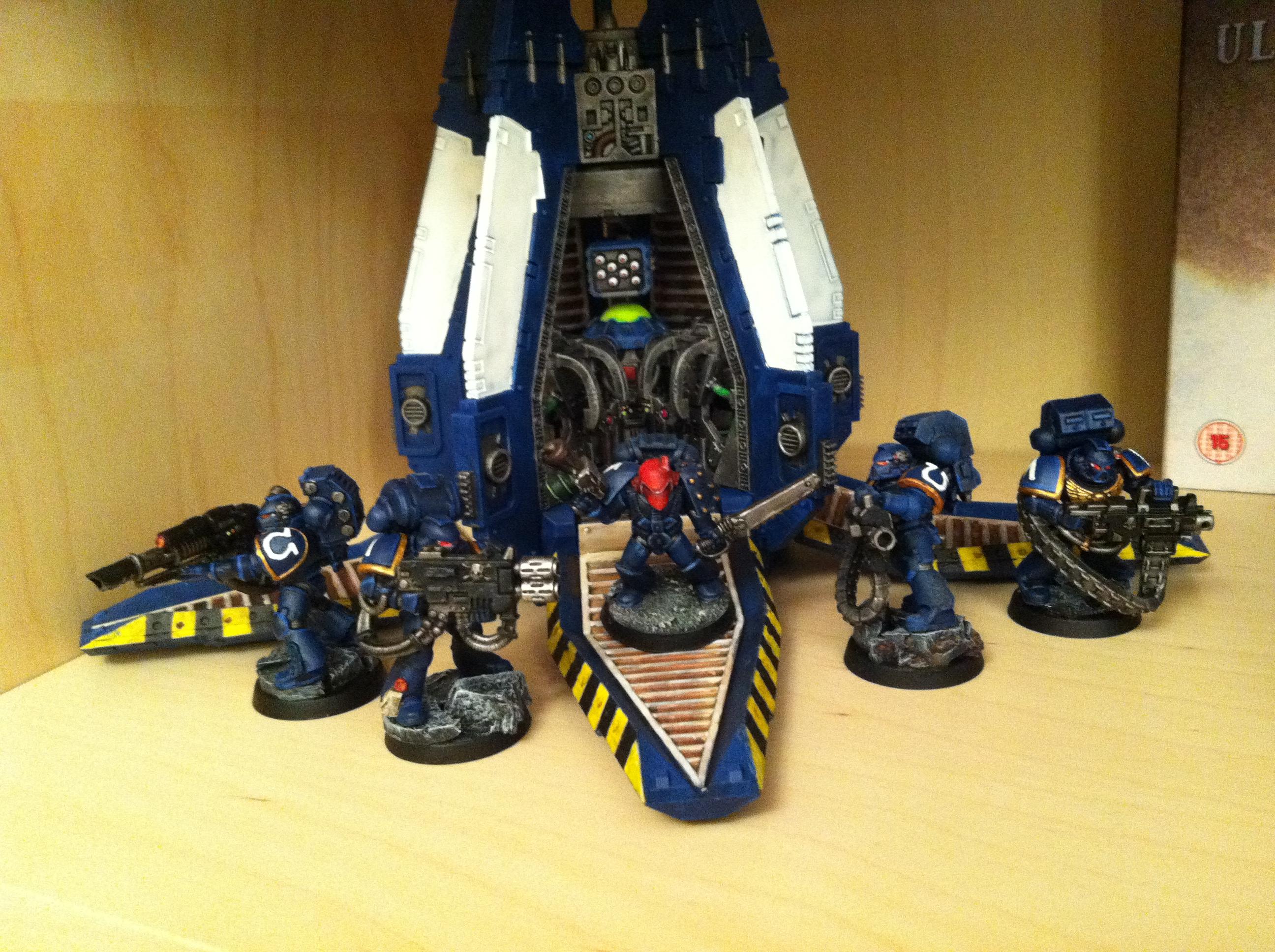 Devastators, Droppod, Space Marines, Ultramarines