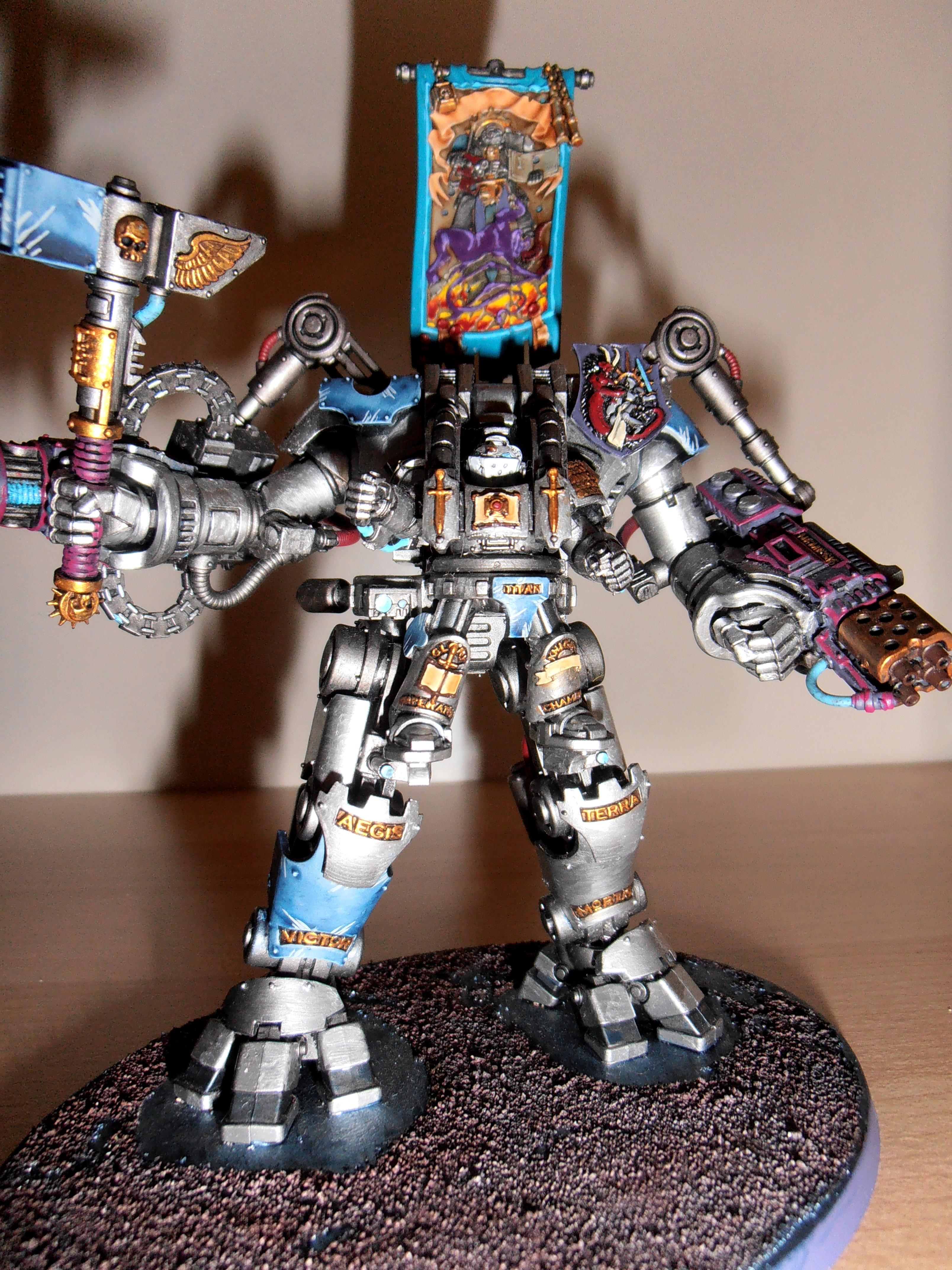 Banner, Dread Knight, Dreadknight, Dreadnought, Grey, Grey Knight Dreadknight, Knights, Monsterous Creature, Silver