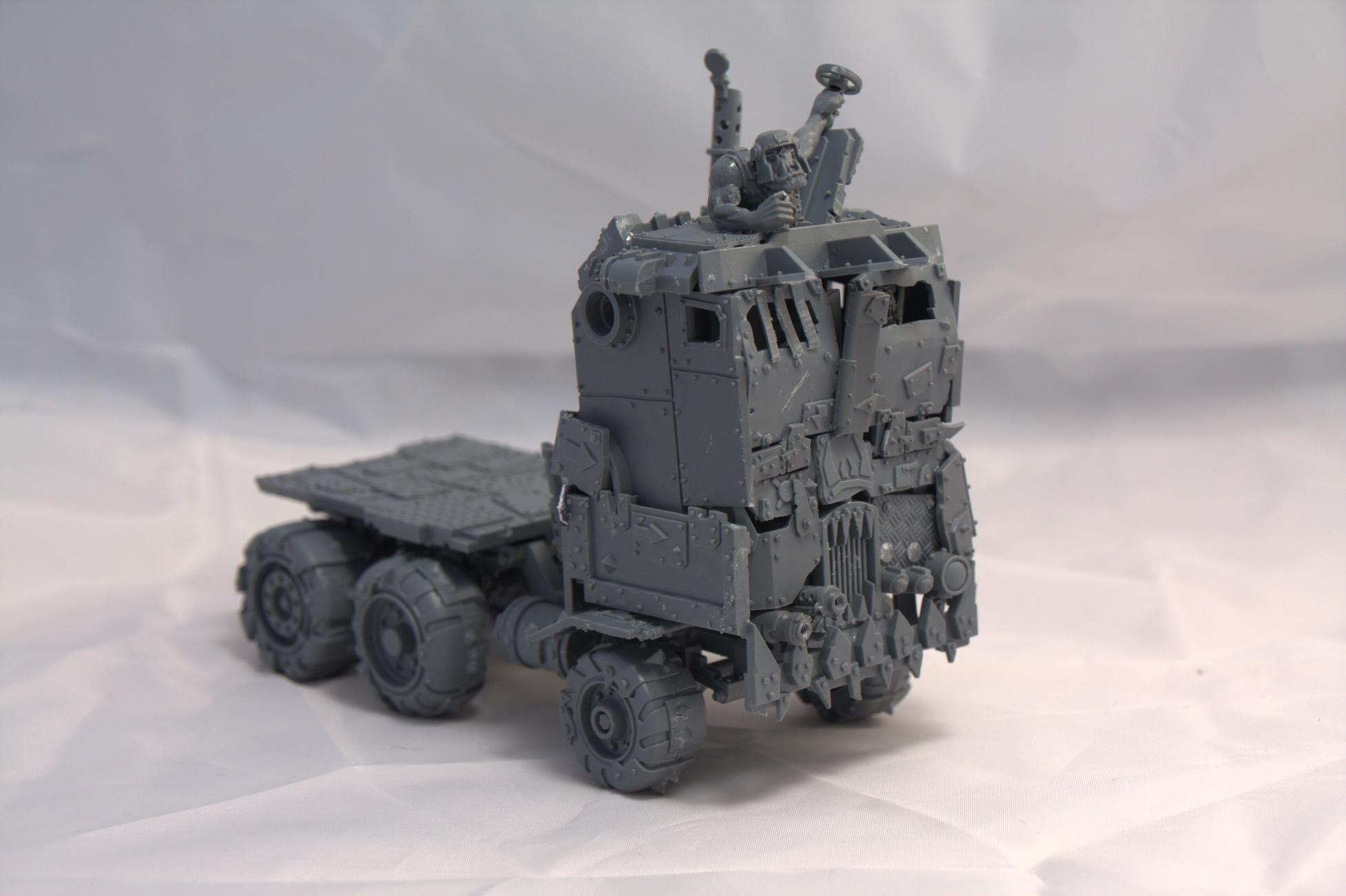 Conversion, Optimus Prime, Orks, Orktimus Prime, Scratch Build, Trukk, Warhammer 40,000, Work In Progress