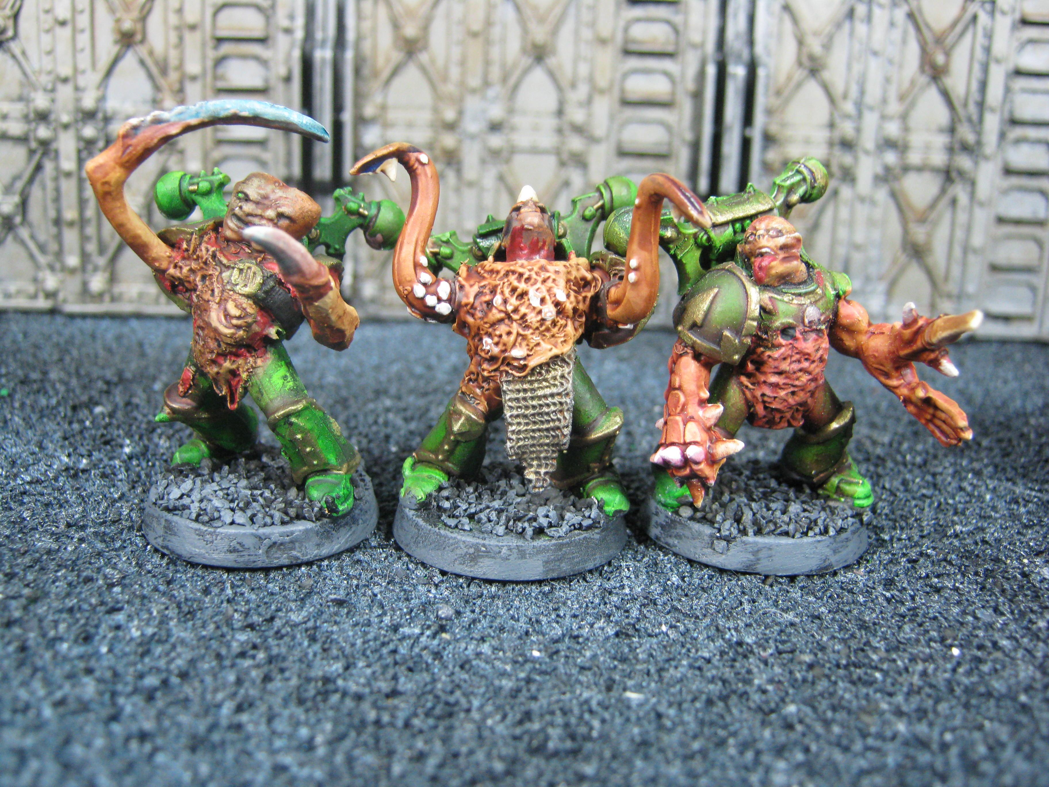Chaos Space Marines, Conversion, Death Guard, Greenstuff, Plague Marines, Possessed, Warhammer 40,000