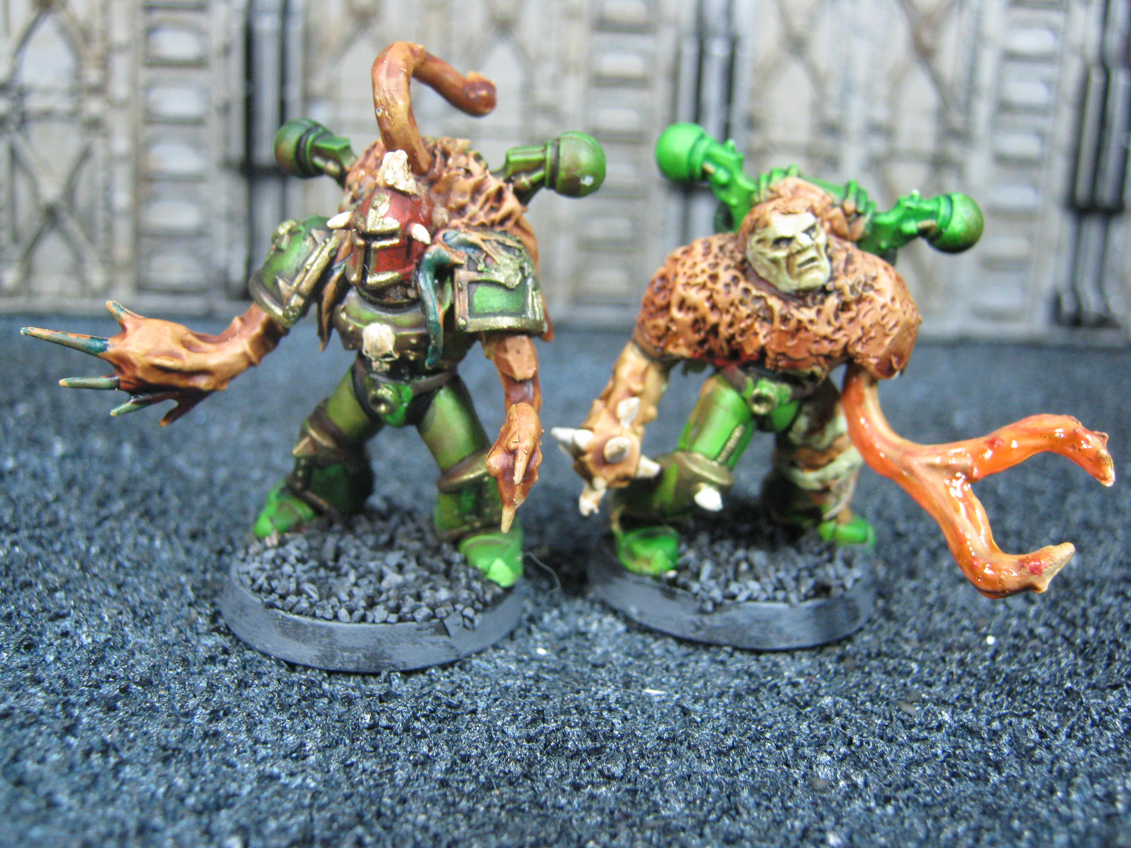 Chaos Space Marines, Conversion, Death Guard, Greenstuff, Plague Marines, Possessed, Warhammer 40,000