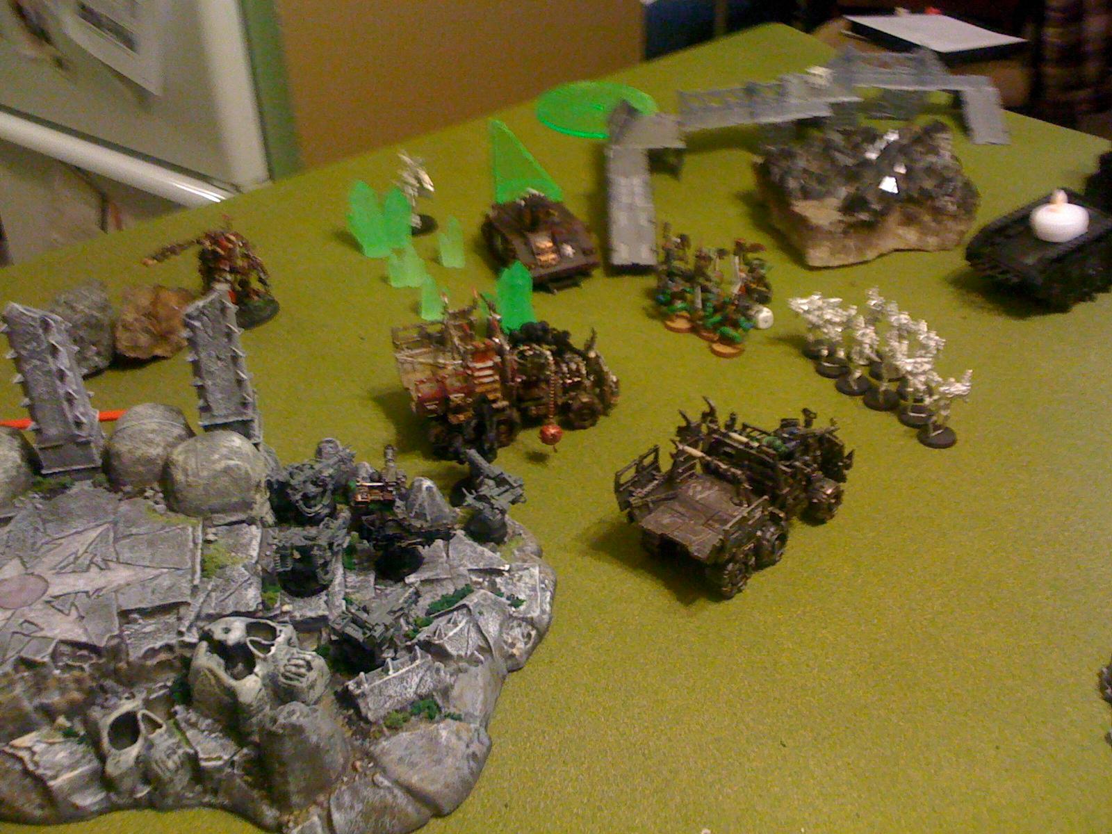 Necrons, Orks, Sisters Of Battle, Tyranids