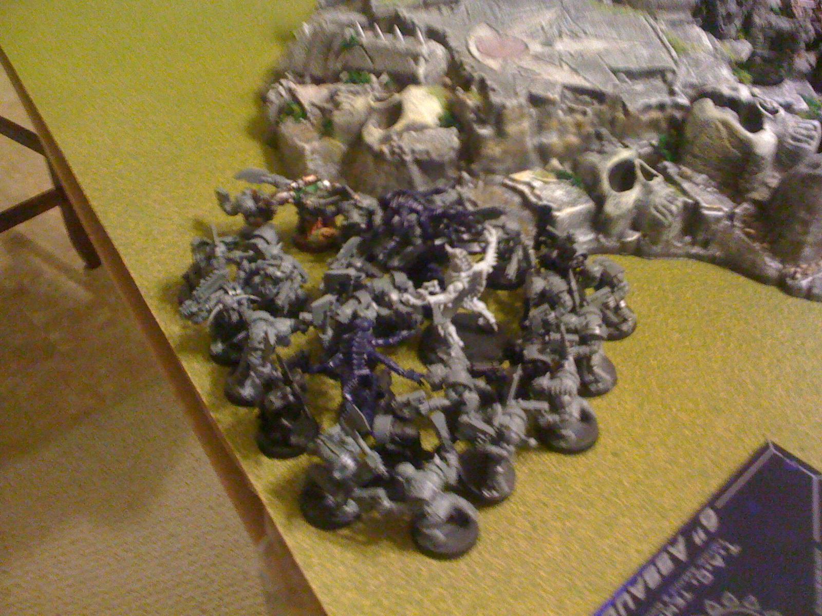 Necrons, Orks, Sisters Of Battle, Tyranids