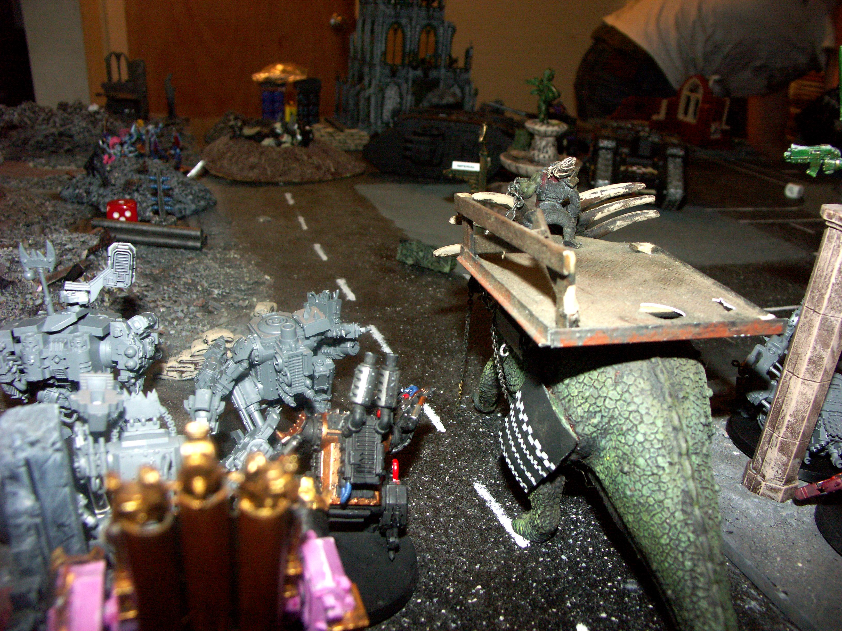 Apocalypse, Battle, Battle Report, Black Templars, Chaos, Chaos Space Marines, Dark Eldar, De, Imperial Guard, Orks, Space Marines, Space Wolves