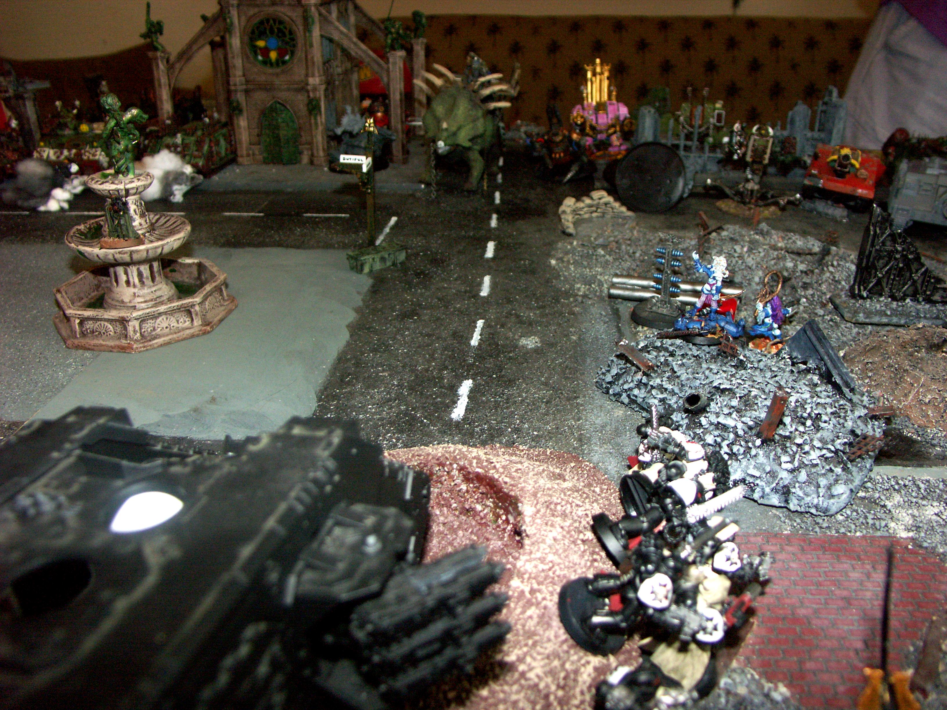 Apocalypse, Battle, Battle Report, Black Templars, Chaos, Chaos Space Marines, Dark Eldar, De, Imperial Guard, Orks, Space Marines, Space Wolves