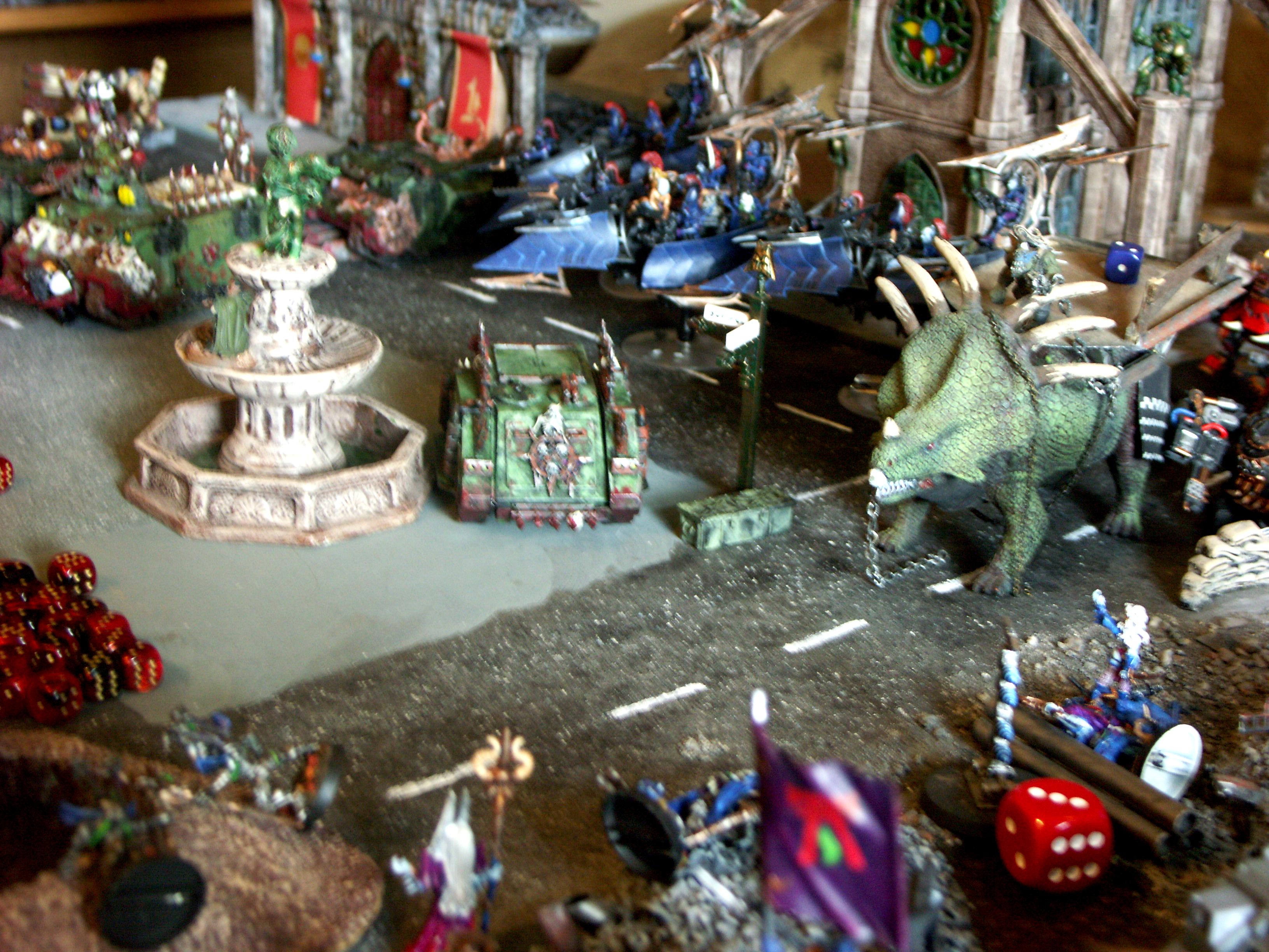 Apocalypse, Battle, Battle Report, Black Templars, Chaos, Chaos Space Marines, Dark Eldar, De, Imperial Guard, Orks, Space Marines, Space Wolves