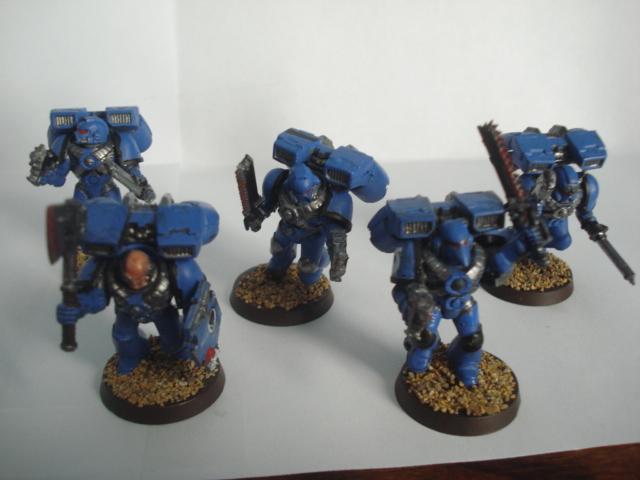 5th, 5th Company, Assault Squad, Blue, Space Marines, Ultra
