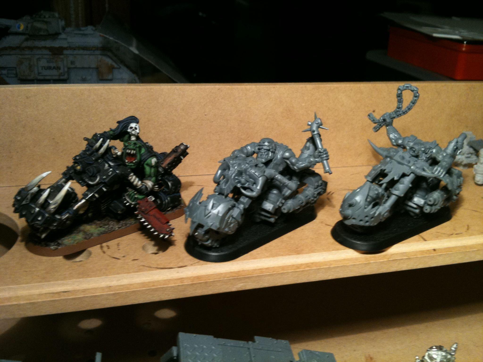 Da Ork Angelz, Orks, Warbikers, Work In Progress