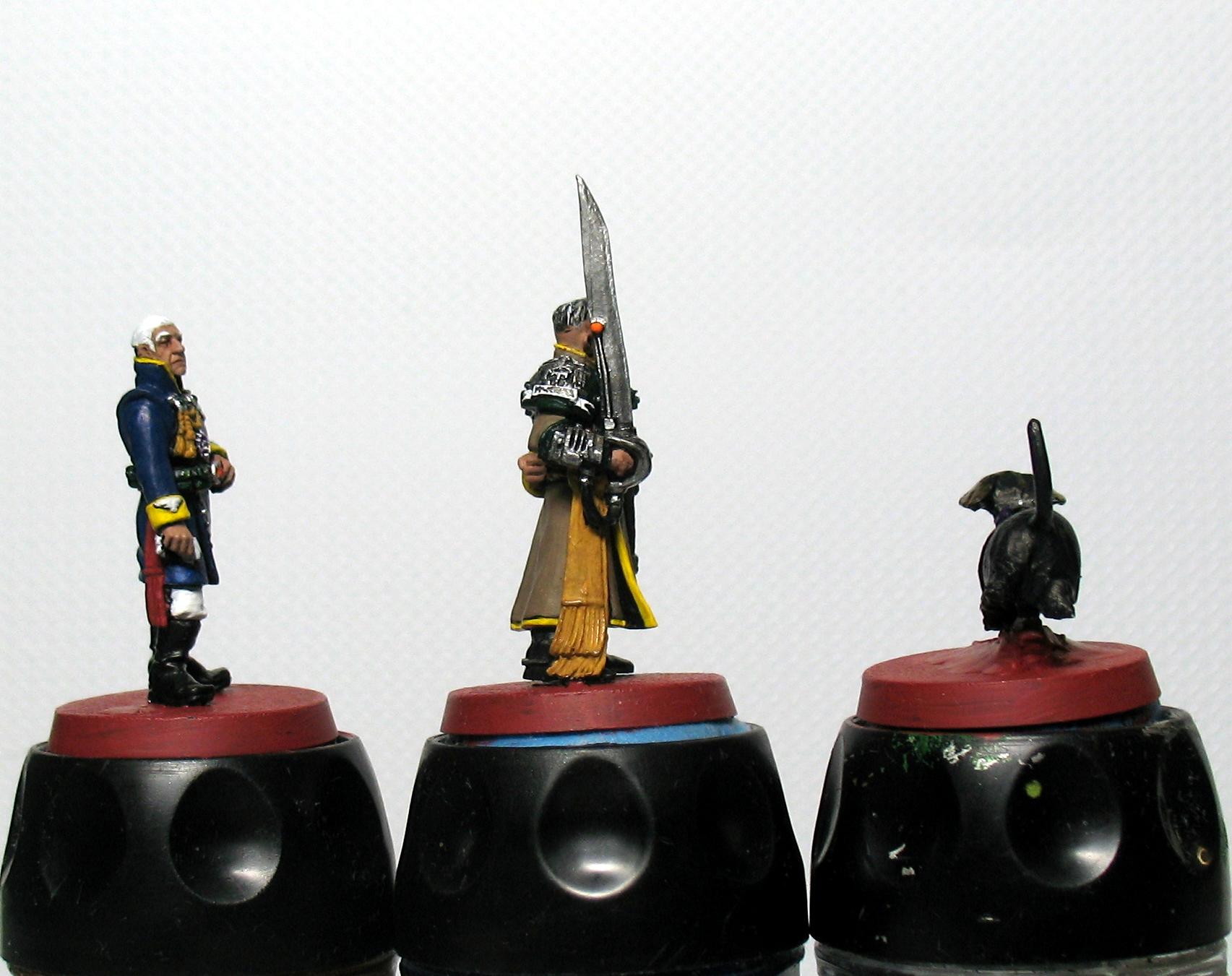 Cadians, Command Squad, Company Commander, Games Workshop, Imperial Guard, Officer Of The Fleet, Warhammer 40,000, Work In Progress