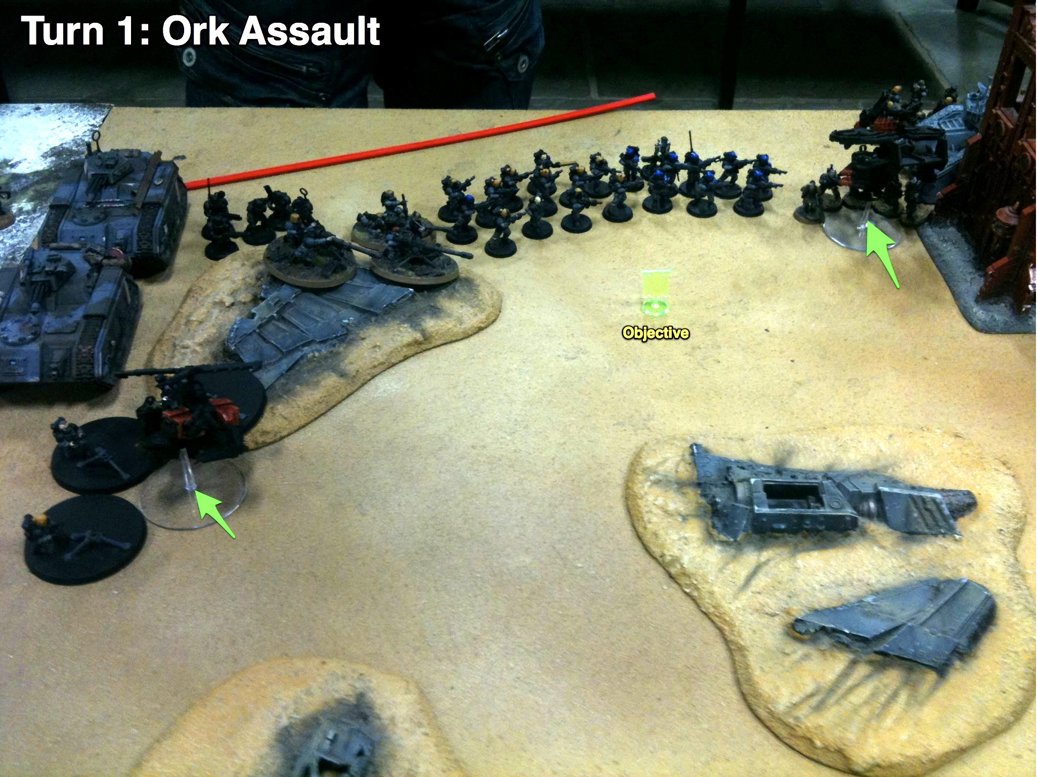 Battle Report, Da Ork Angelz, Imperial Guard, Malfian Ivth, Orks