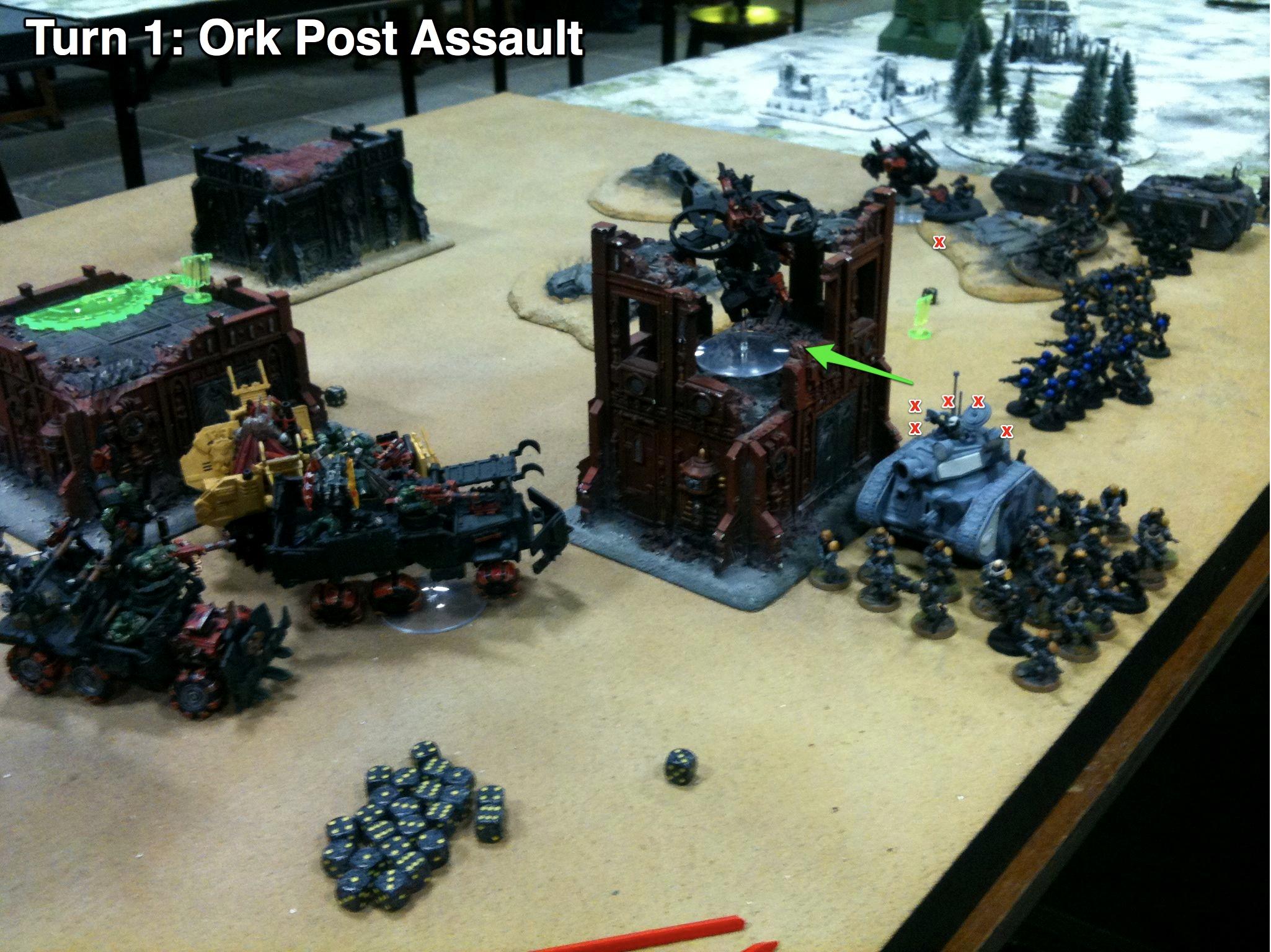 Battle Report, Da Ork Angelz, Imperial Guard, Malfian Ivth, Orks