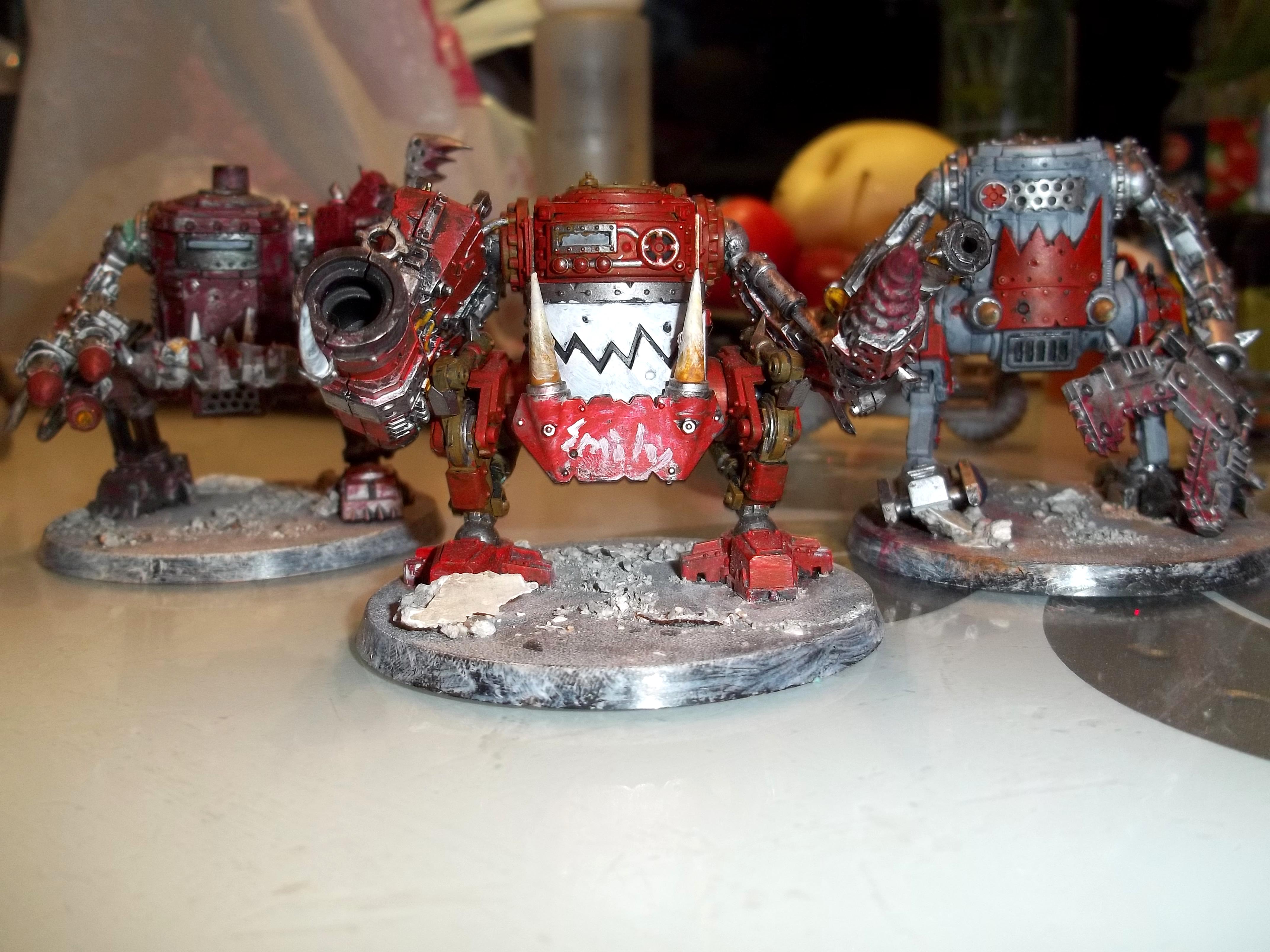 Greyblasta, Killakans, Megablasta, Orks, Painted, Redpaint, Rock Base, Smily, Tinkan, Warhammer 40,000