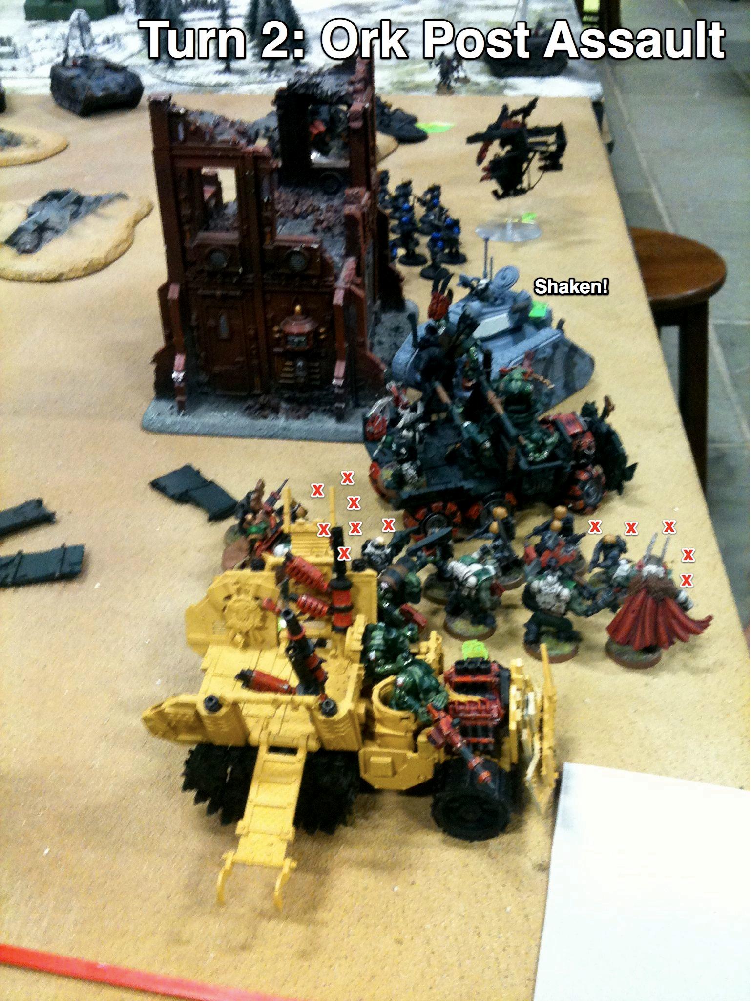Battle Report, Da Ork Angelz, Imperial Guard, Malfian Ivth, Orks