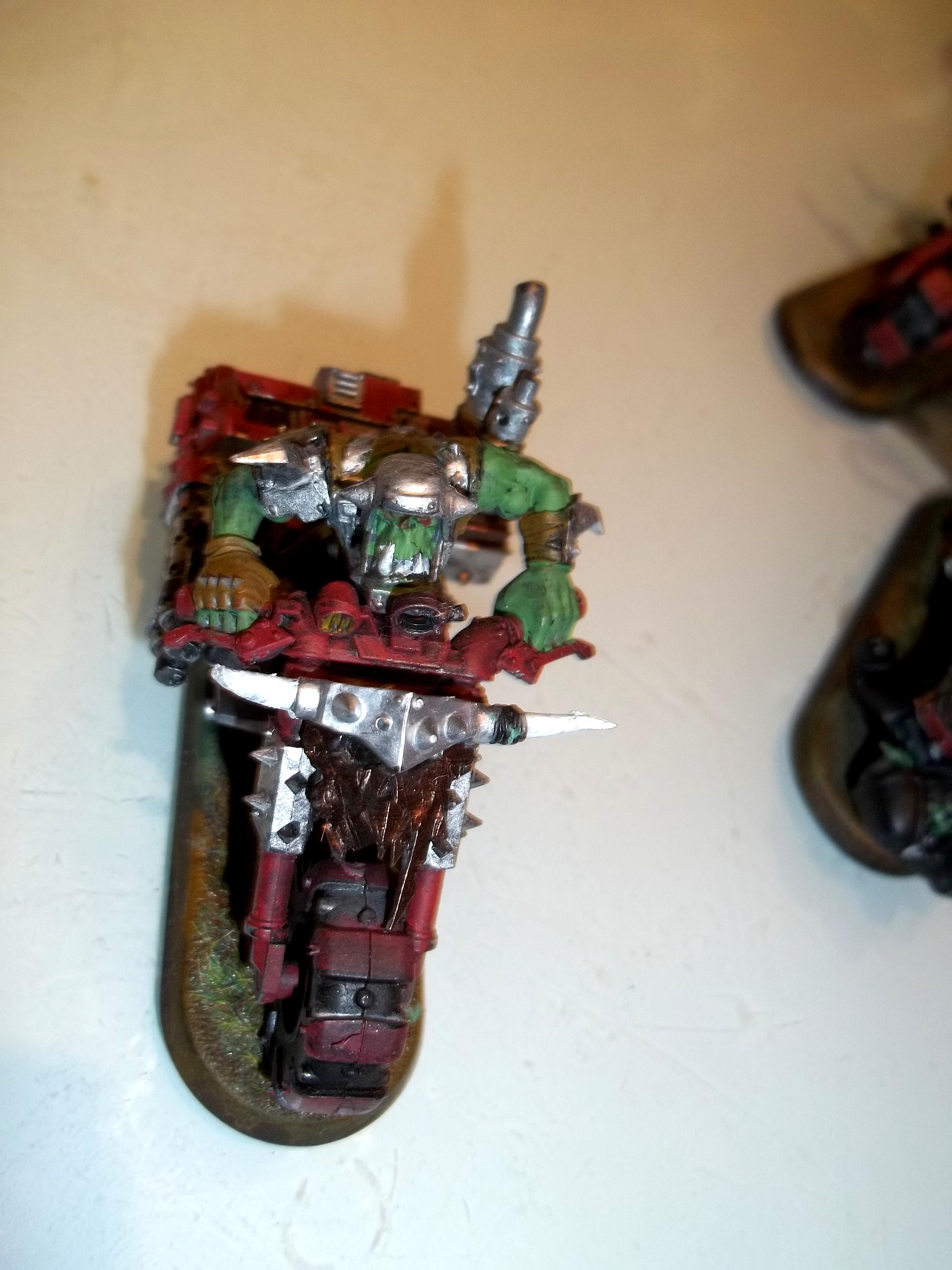 Bike, Modeling, Nobbikers, Orks, Painting, Redpaint, Warbikers, Warboss, Warhammer 40,000