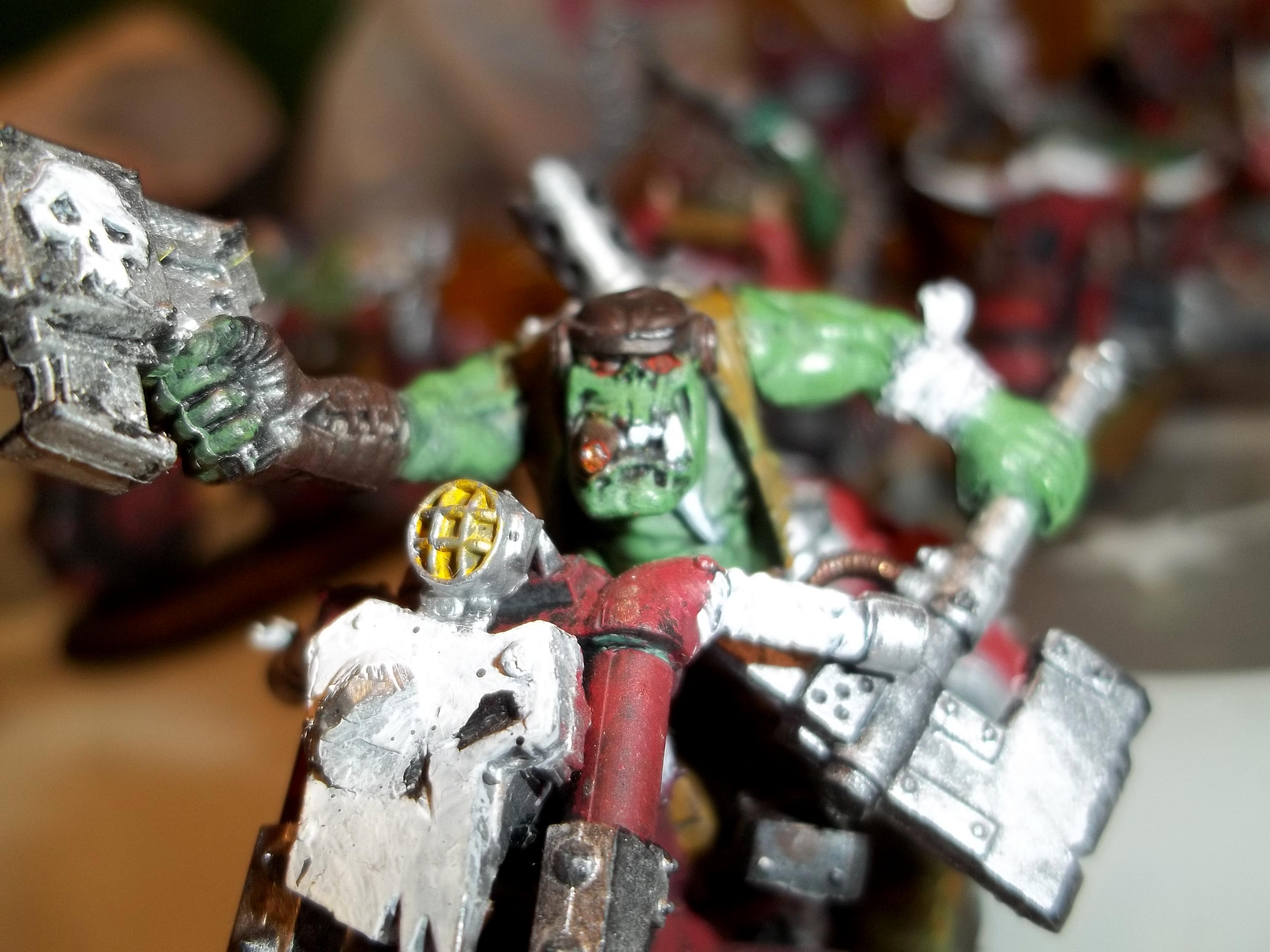 Bike, Modeling, Nobbikers, Orks, Painting, Redpaint, Warbikers, Warboss, Warhammer 40,000