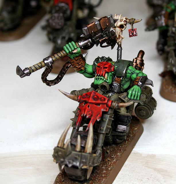 Big Choppa, Bike, Nob, Orks