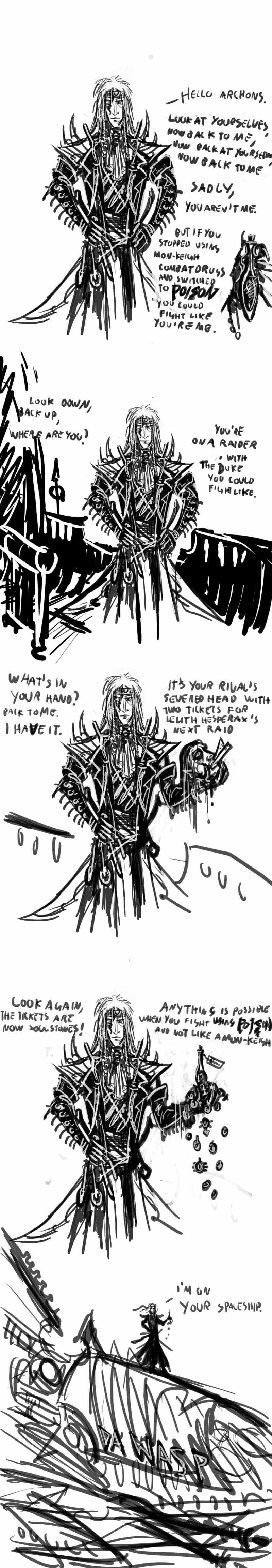 Dark Eldar, Duke Sliscus, Humor