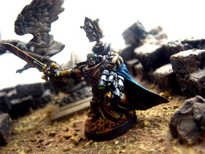 Black Templars, Conversion, Custom Chapter, Headquarters, Kitbash, Knights, Librarian, Object Source Lighting, Power Sword, Psyker, Space Marines, Sword Brethren, Templar, Terrain