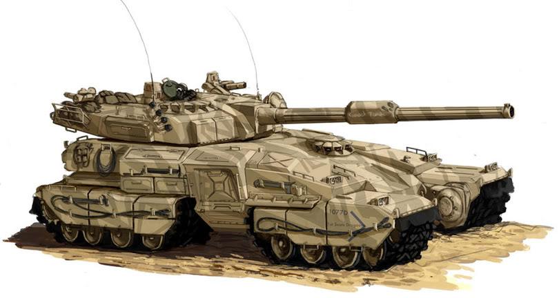Armor, Art Work, Concept Sketch, Tank