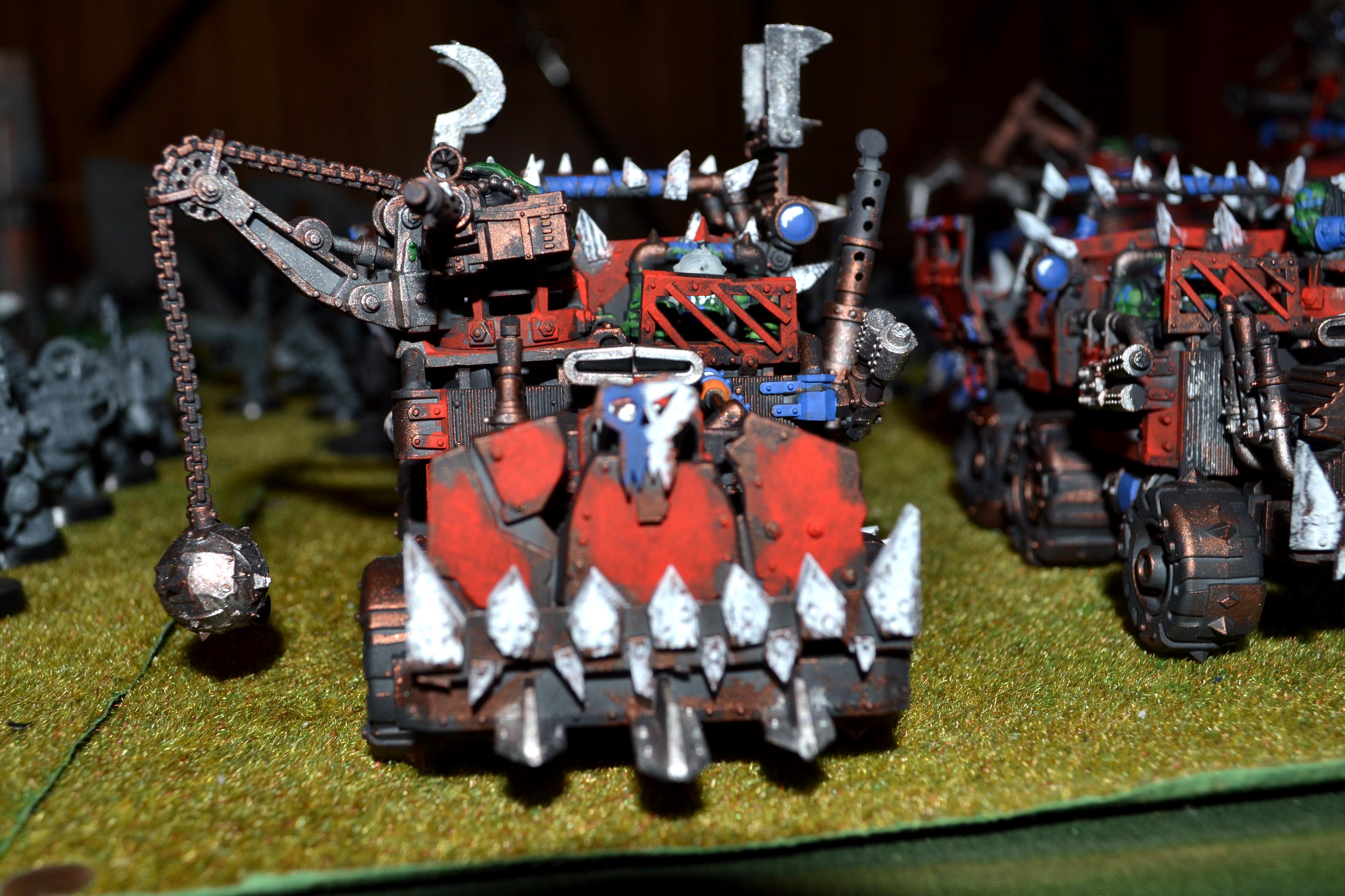 Deathskulls, Gorkamorka, Orks, Red, Trukk, Warhammer 40,000, Warhammer Fantasy, Wrecker