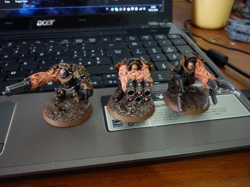 Chaos, Chaos Space Marines, Custom, Flesh, Modified, Obliterators, Space Marines, Team, Terminator Armor, Warhammer 40,000