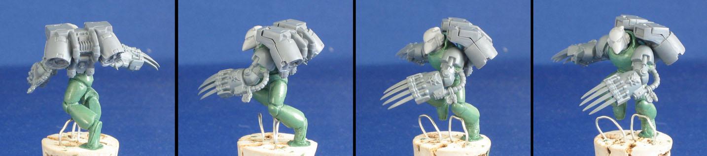 Greenstuff, Lightning Claws, Scratch Build, Sculpting, Space Marines