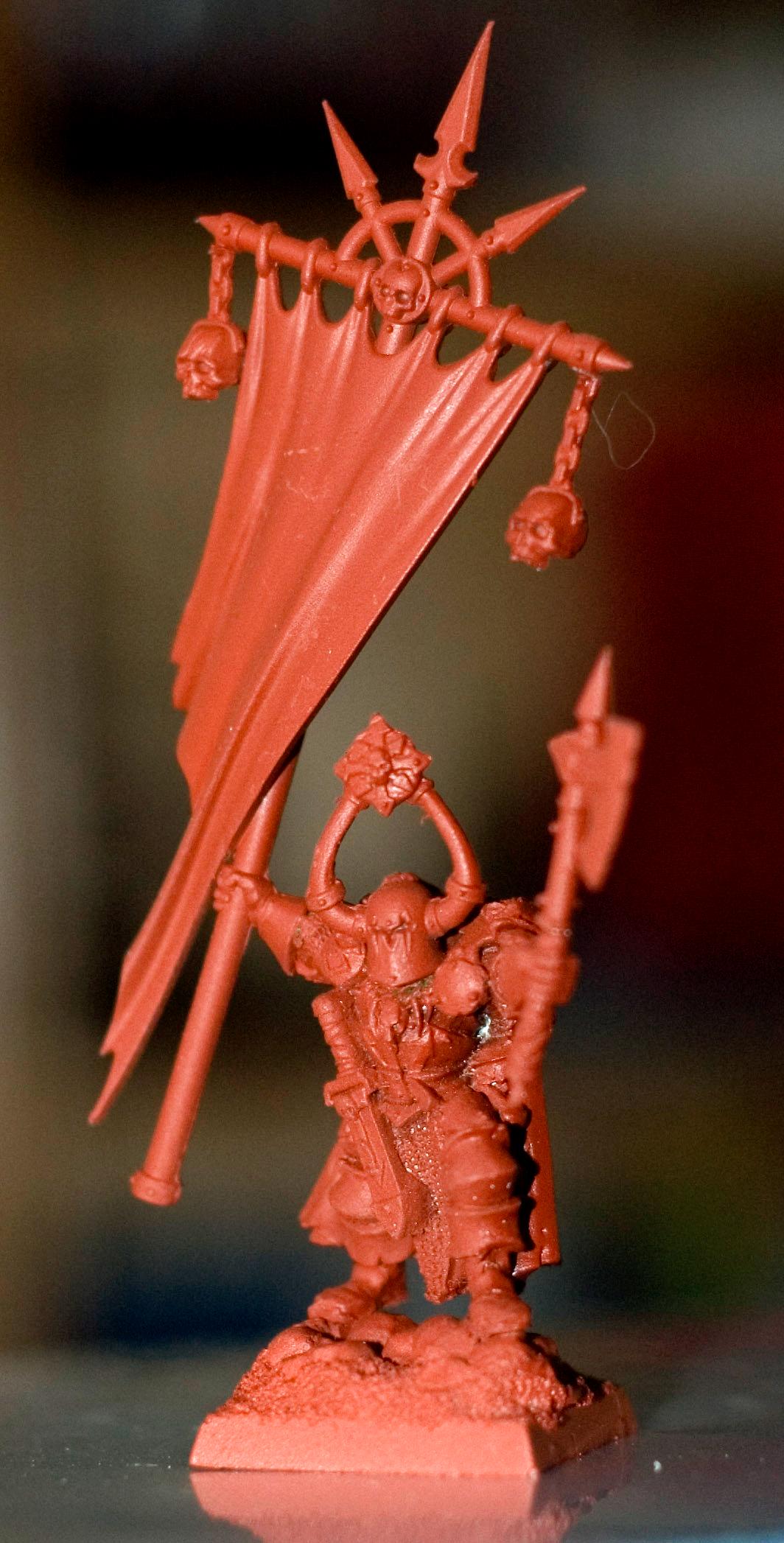 Chaos, Hero, Khorne, Lord, Standard Bearer, Woc