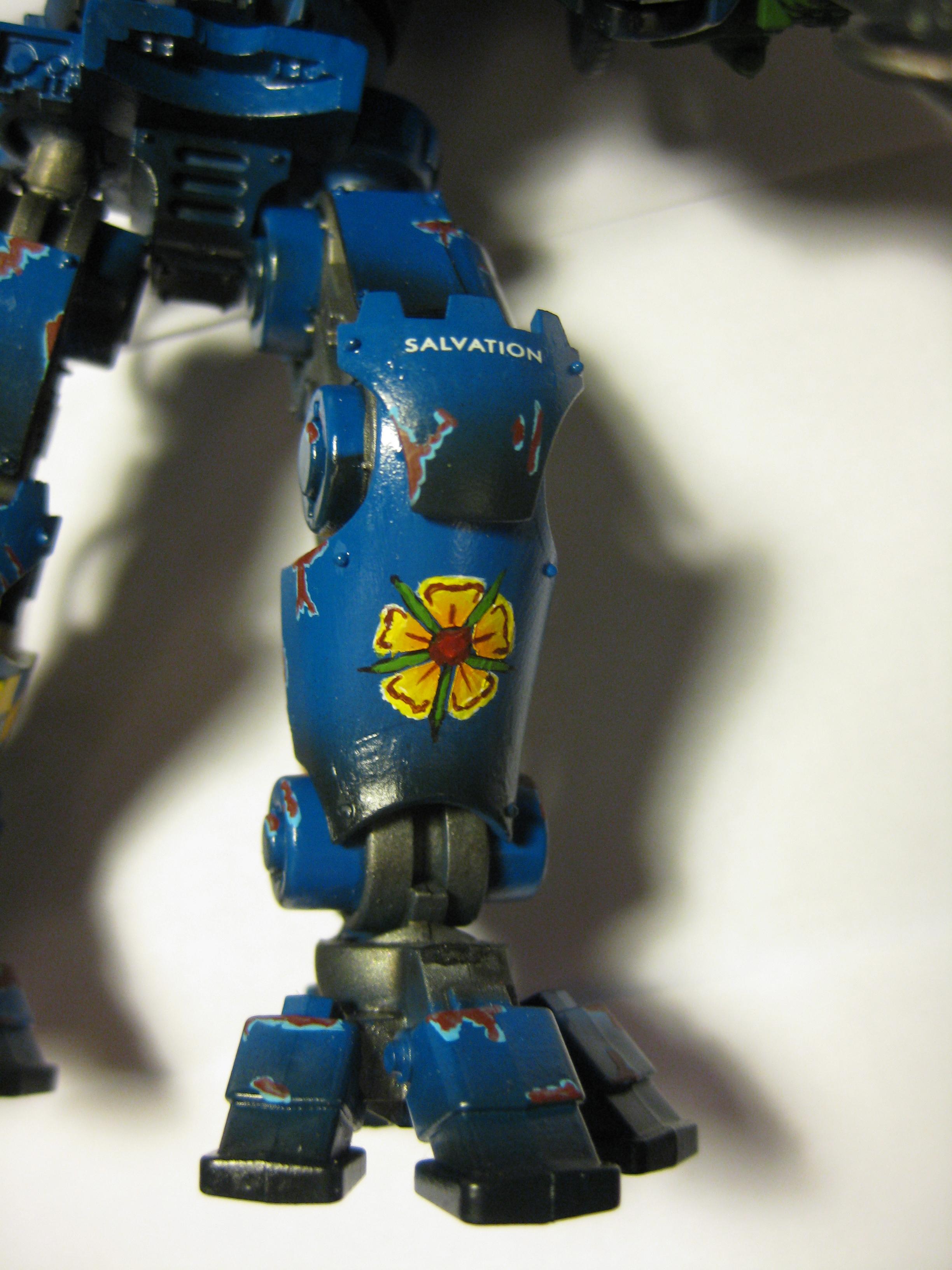 Adeptus Mechanicus, Airbrush, Blue, Chipping, Knights, Pip, Warhammer 40,000