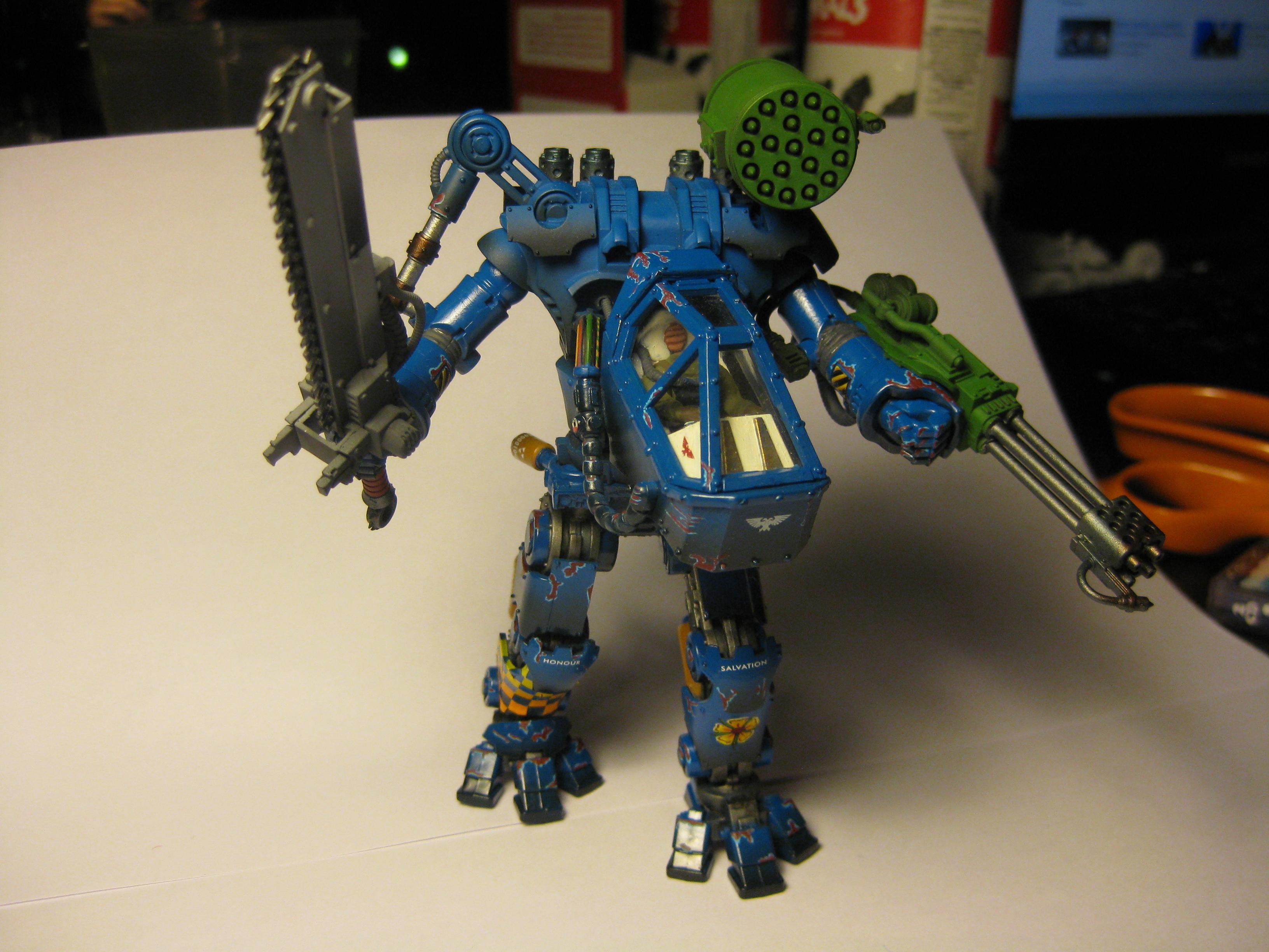 Adeptus Mechanicus, Airbrush, Blue, Chipping, Knights, Pip, Warhammer 40,000